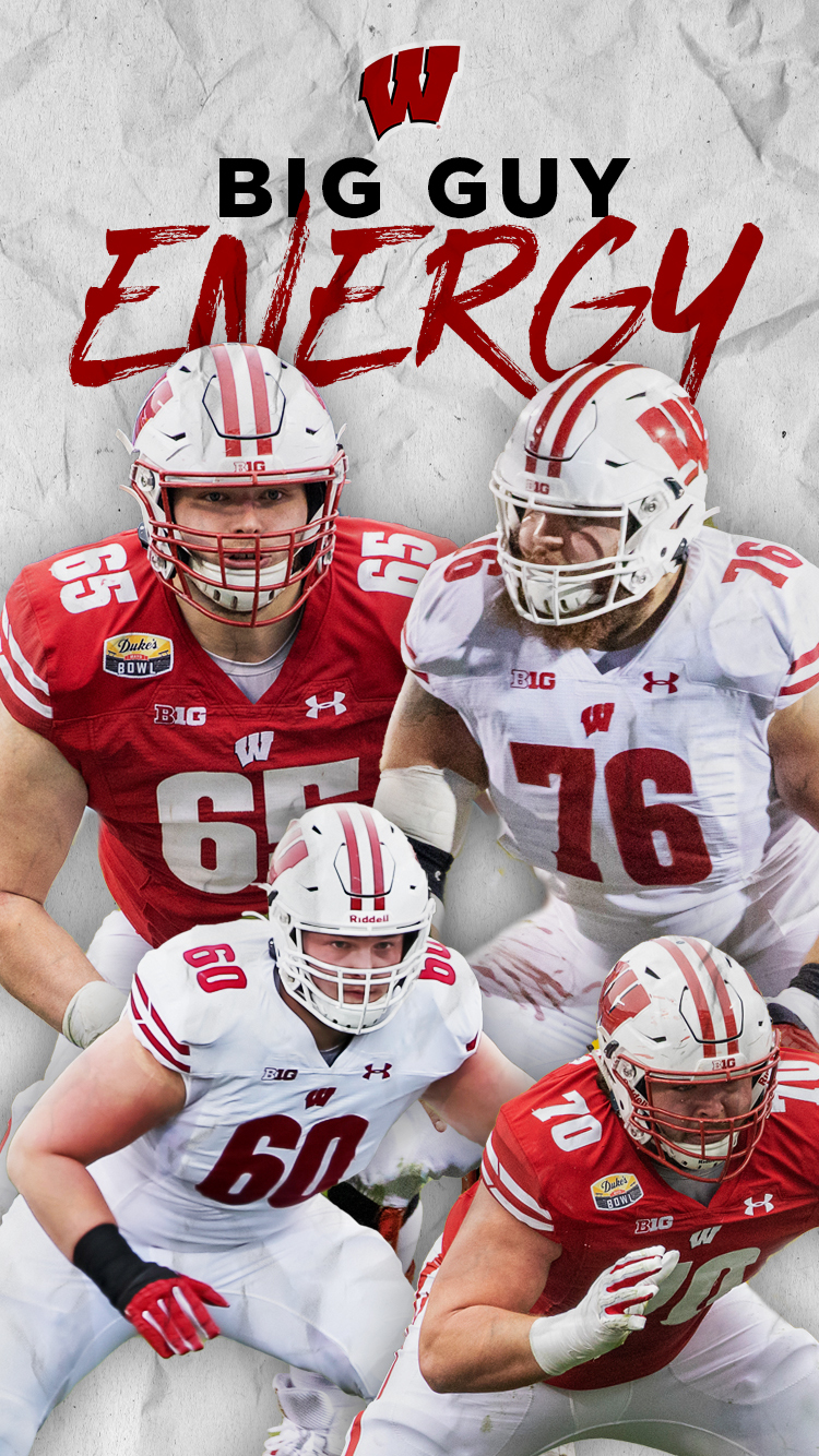 Wisconsin Football en X: Your wish is our command Big guy wallpaper comin' at ya!