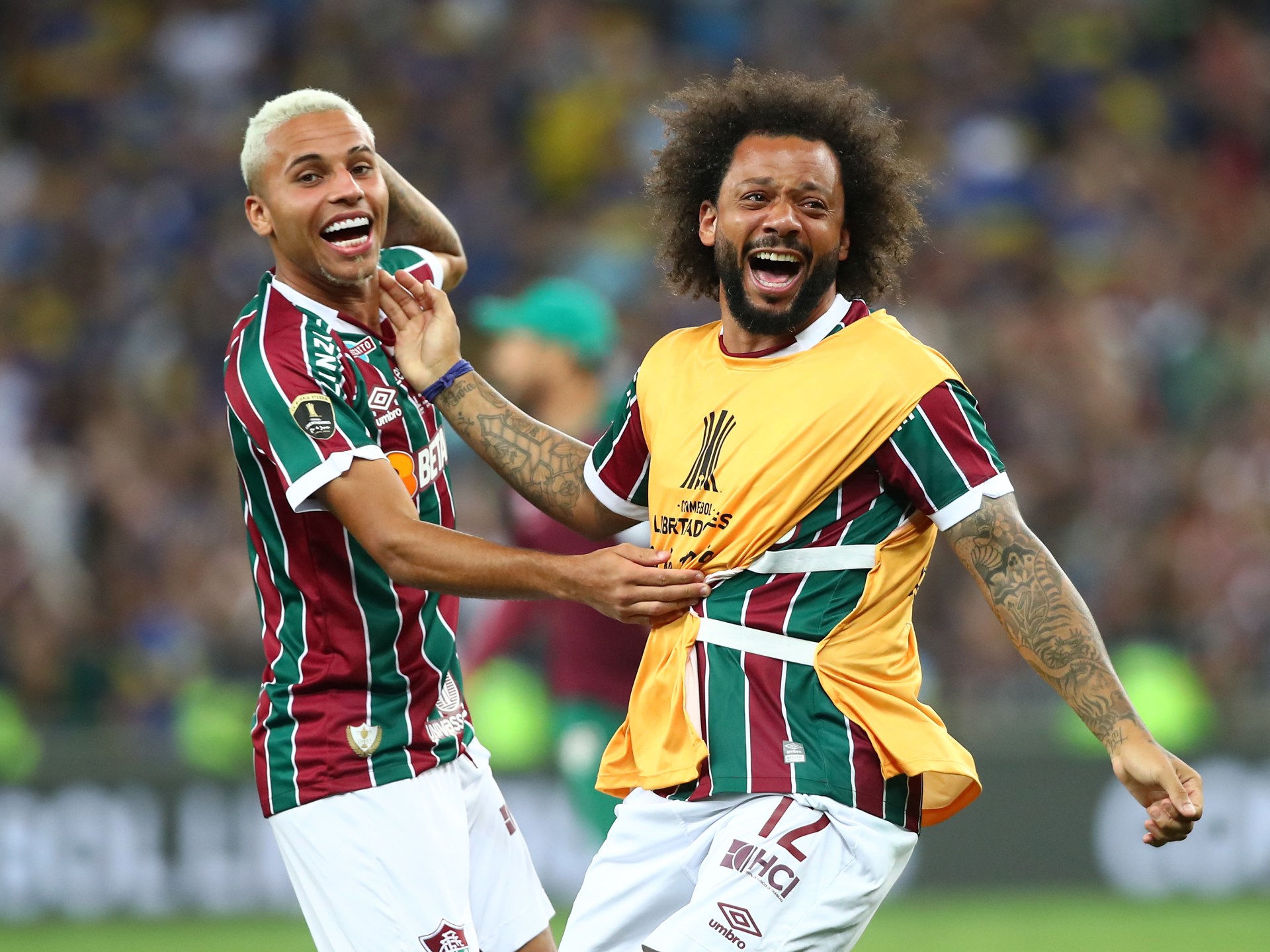 Real Madrid icon Marcelo breaks down in tears after helping boyhood club Fluminense win Copa Libertadores for first time. The US Sun