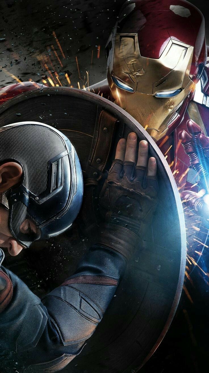 Comic Art. Iron man vs captain america, Marvel image, Captain america wallpaper
