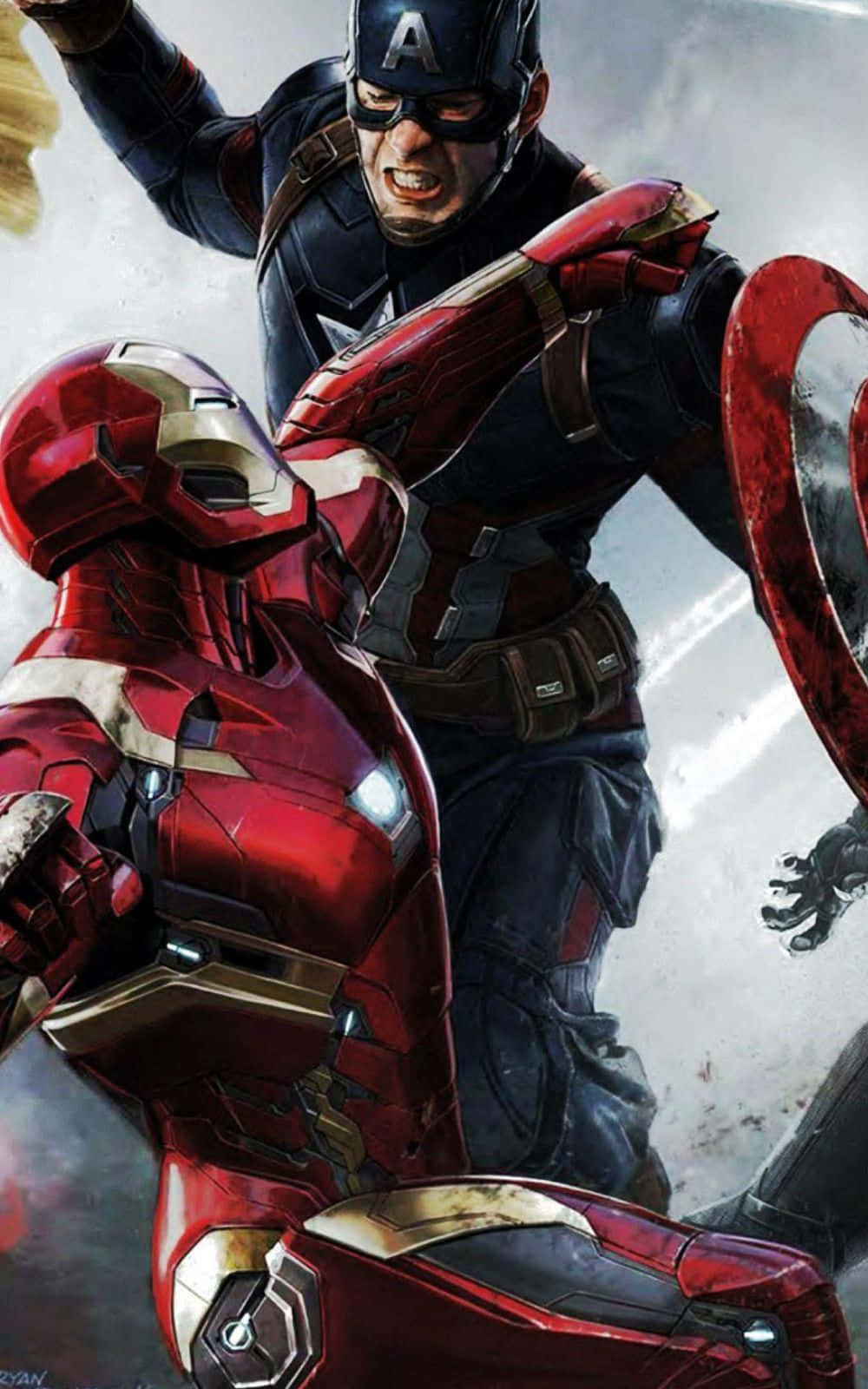 Iron Man Vs Captain America Wallpaper