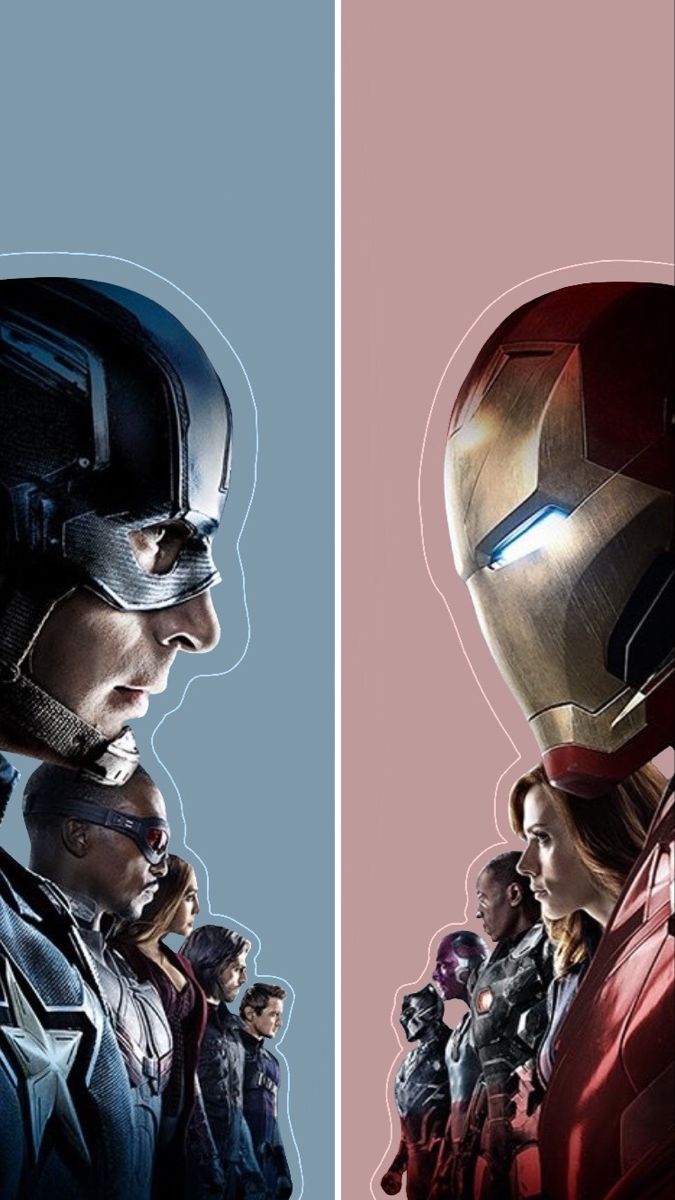 Team Cap vs Team Iron Man Wallpaper. Superhero artwork, Avengers universe, Marvel wallpaper
