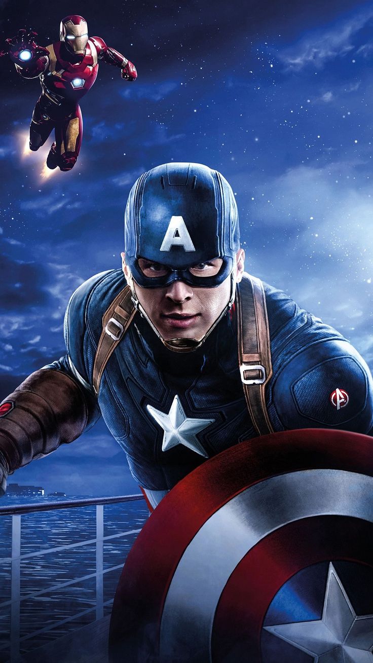 iPhone Wallpaper. Captain america wallpaper, Captain america, Iron man spiderman
