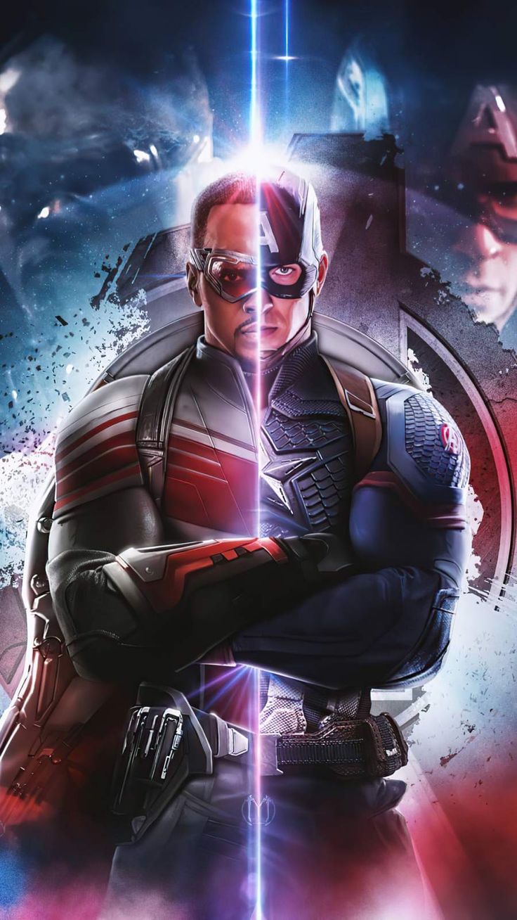 Captain America Anthony Mackie iPhone wallpaper
