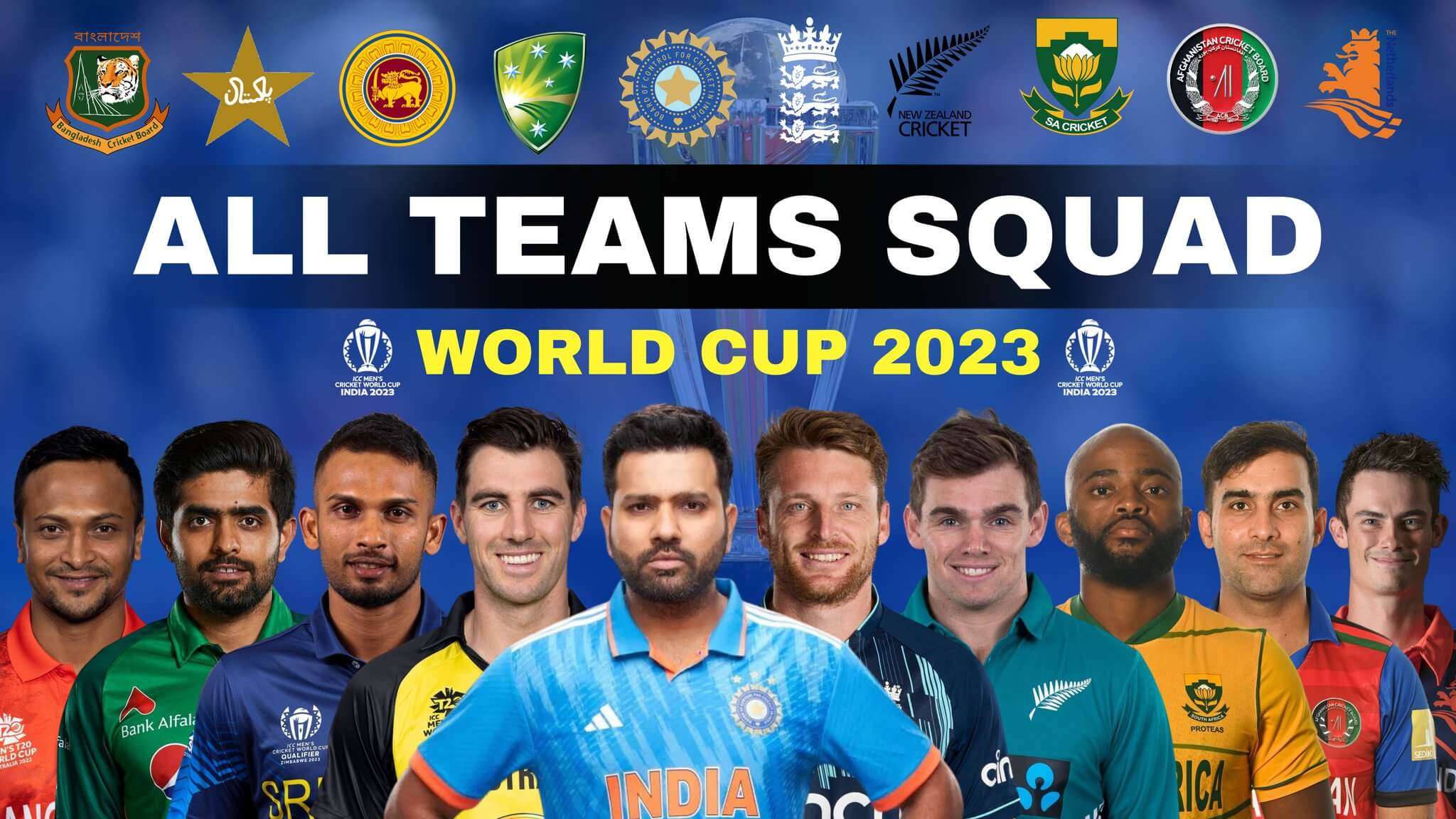 2023 Men's Cricket World Cup: All the Squads. cricket.one