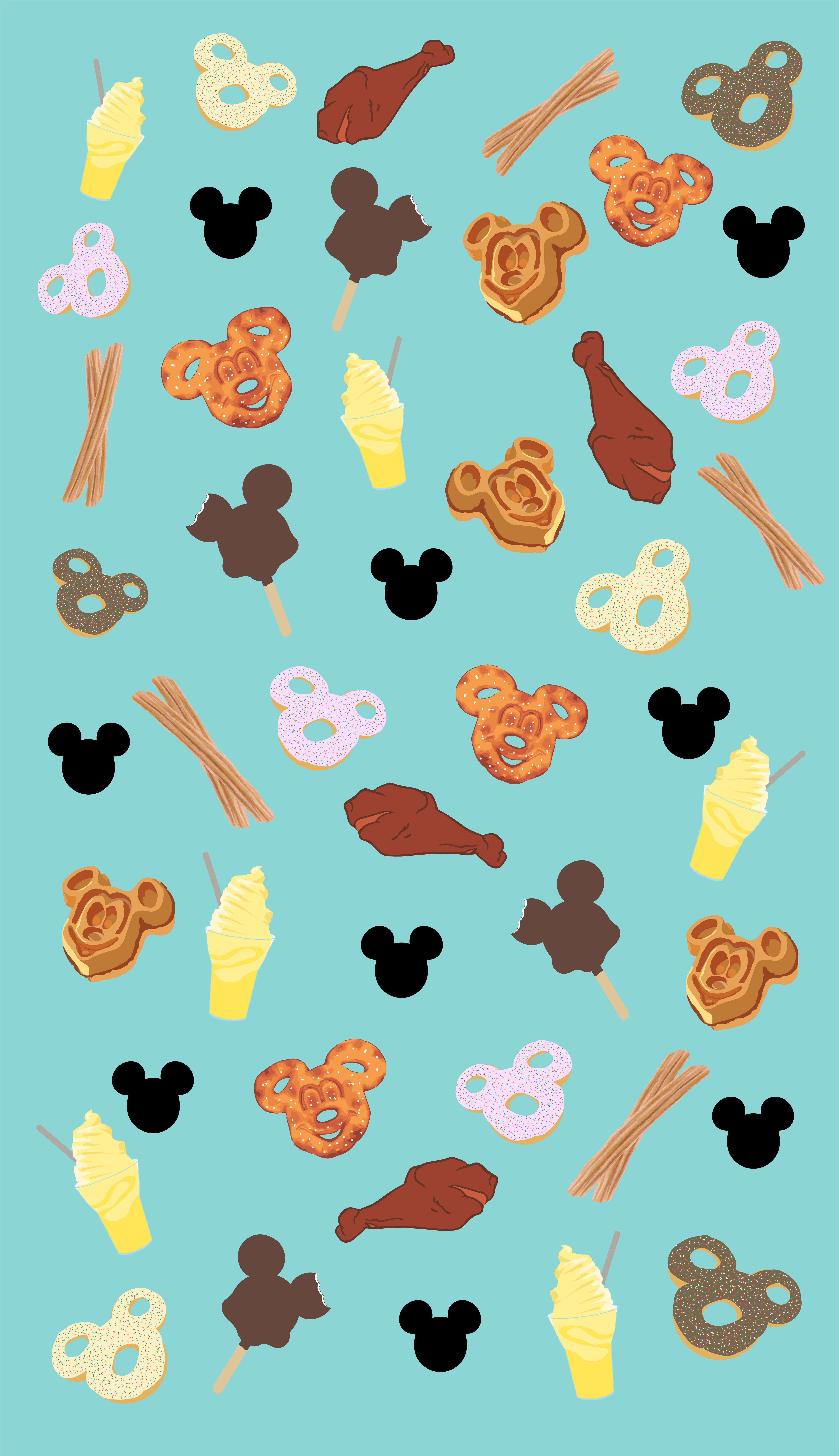 Disney Park Food. Disneyland iphone wallpaper, Disney background, Cute disney wallpaper