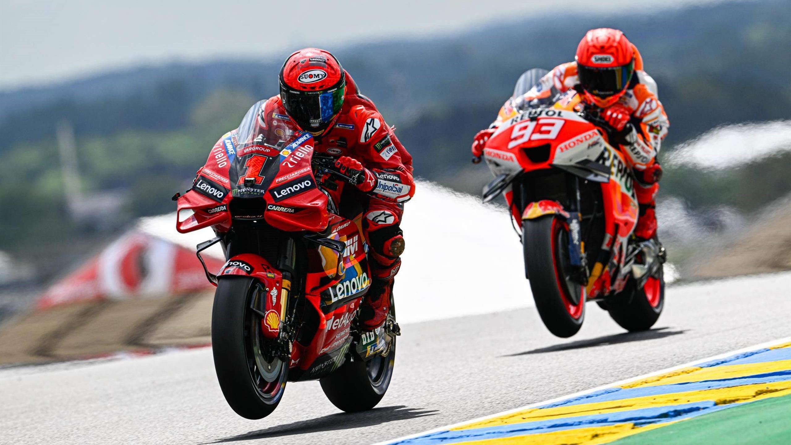 French Grand Prix: Marc Marquez denied dream return as Francesco Bagnaia snatches pole at the death