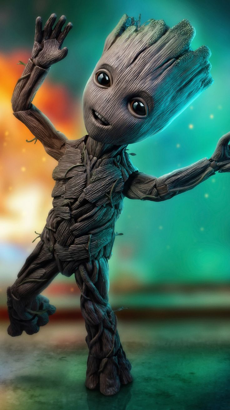 Groot Avengers Mobile Wallpaper