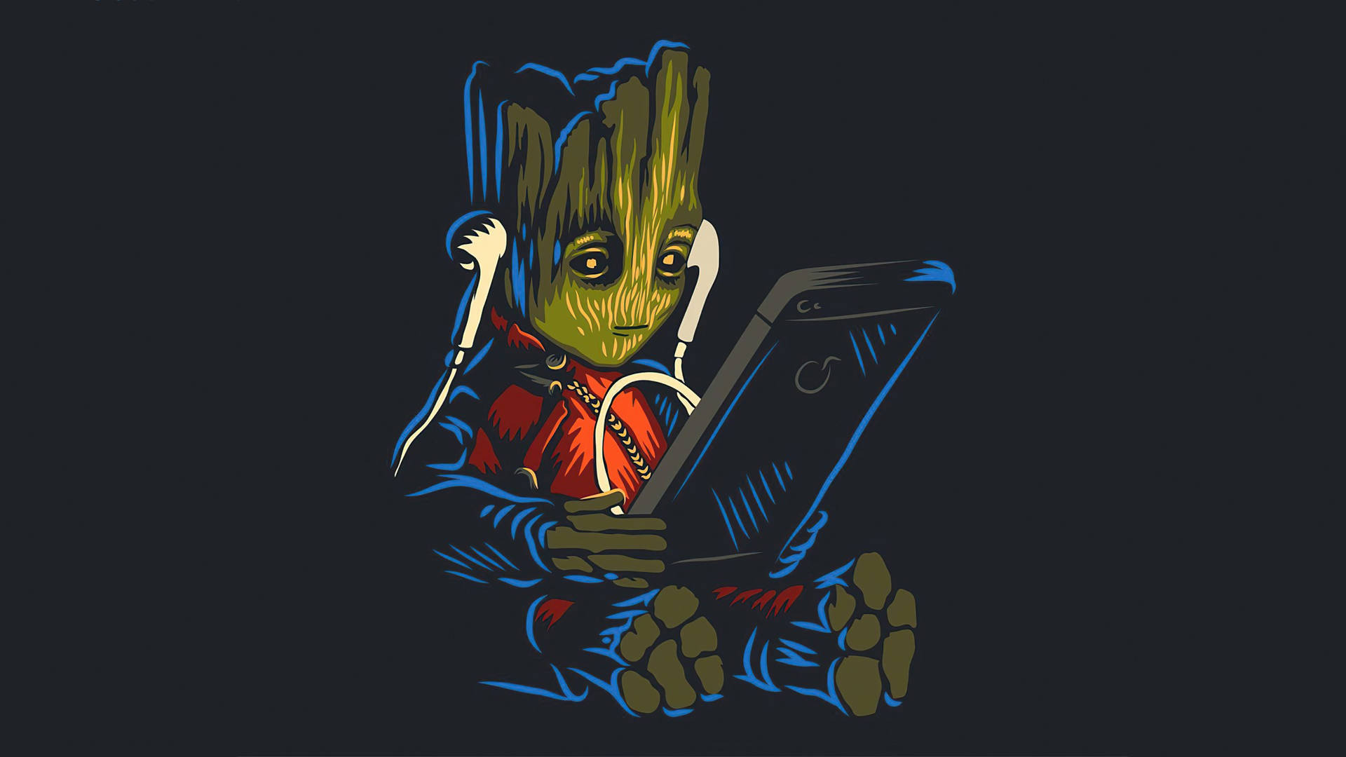 Download Groot Listening To Music