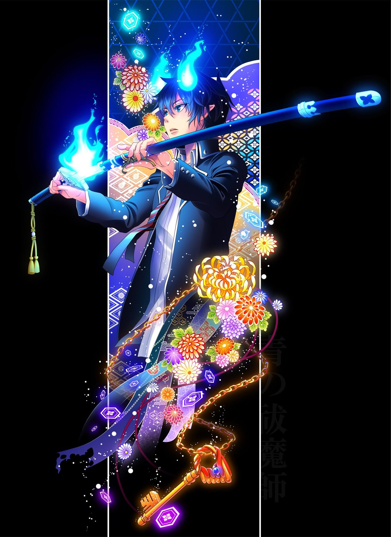rin okumura iphone wallpaper exorcist rin, Exorcist anime, Blue exorcist anime