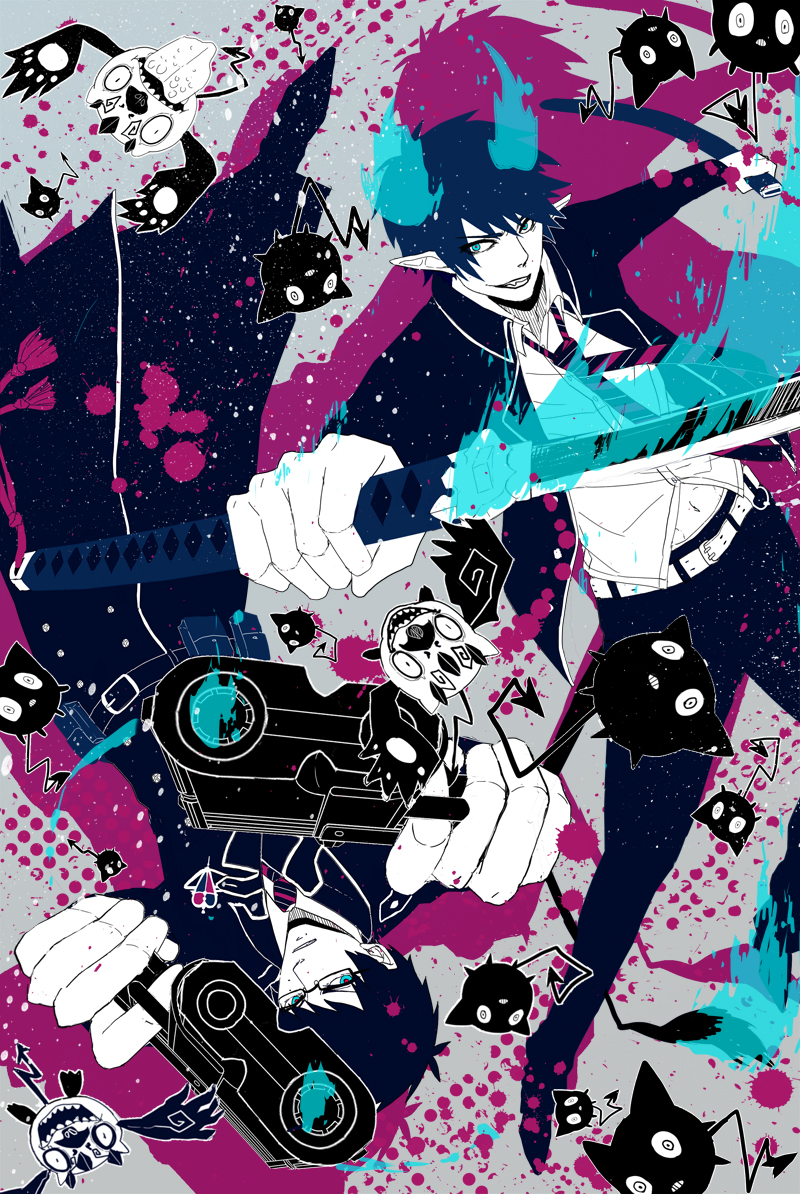 Ao no Exorcist (Blue Exorcist) Mobile Wallpaper by 30 (Mangaka) Anime Image Board