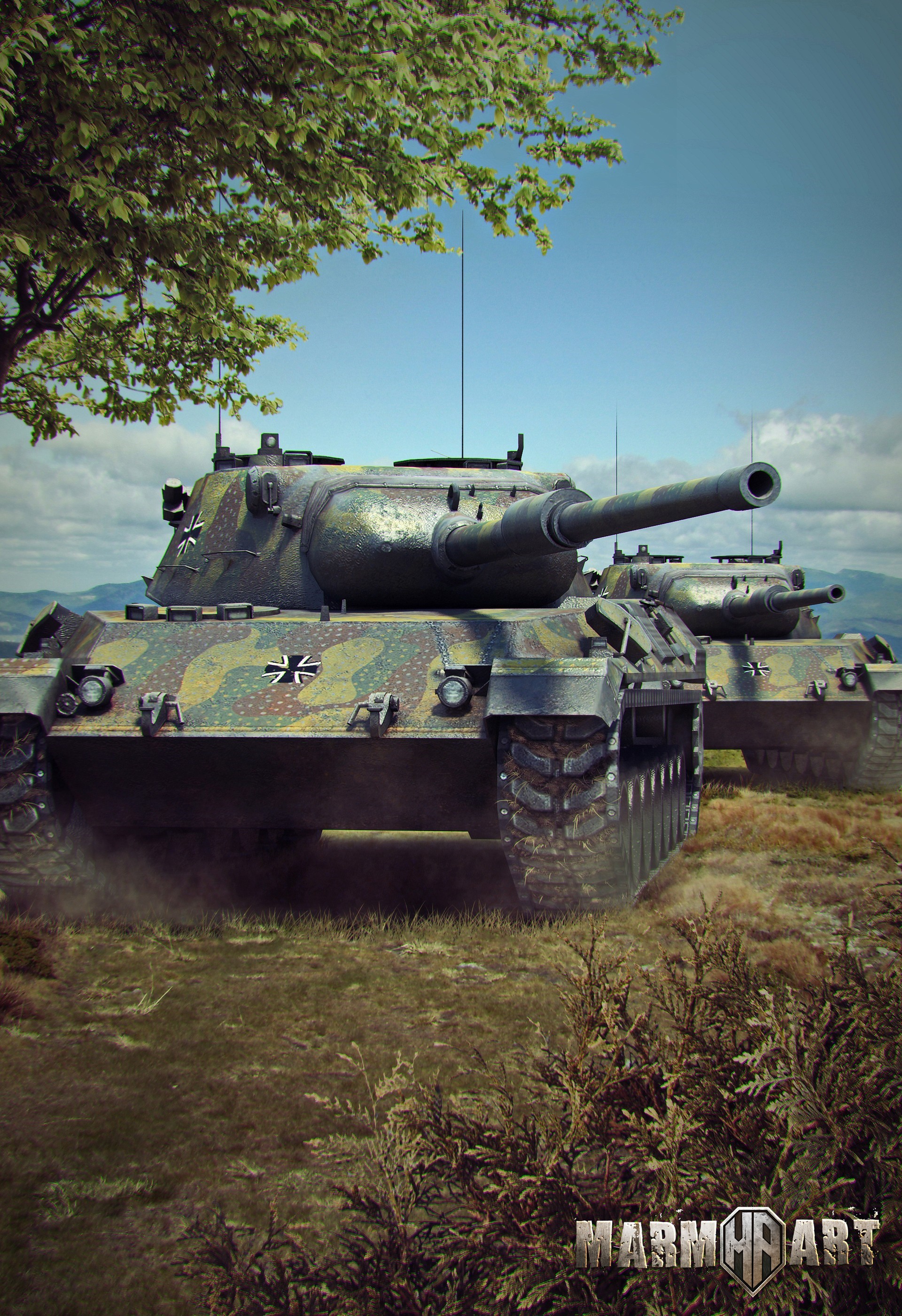 world of tanks wargaming video games leopard 1 wallpaper