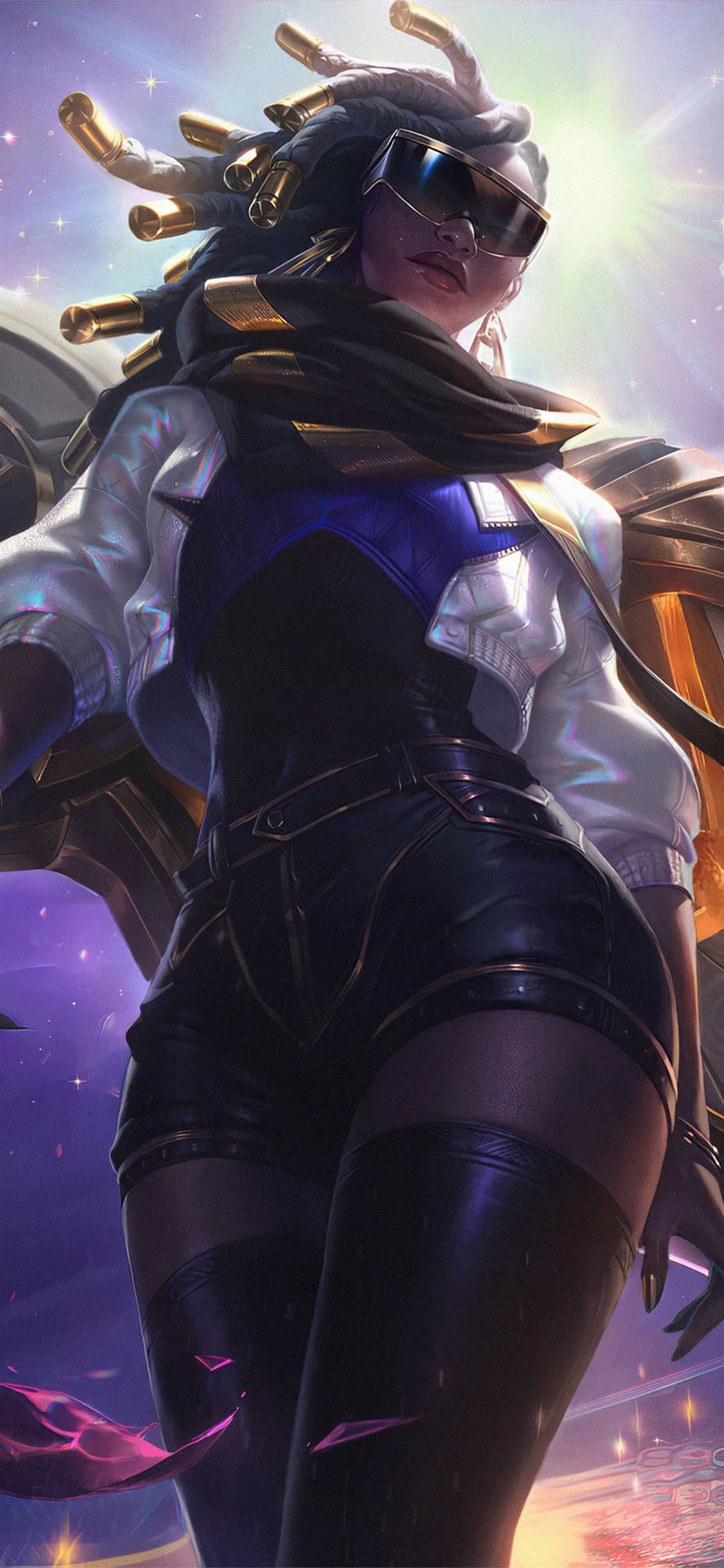 Download Prestige True Damage Senna LoL iPhone Wallpaper