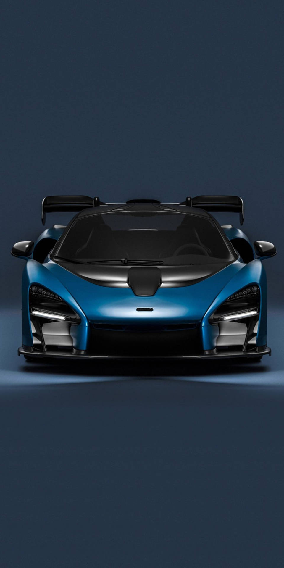 Download Stunning Metallic Blue Senna McLaren iPhone Wallpaper