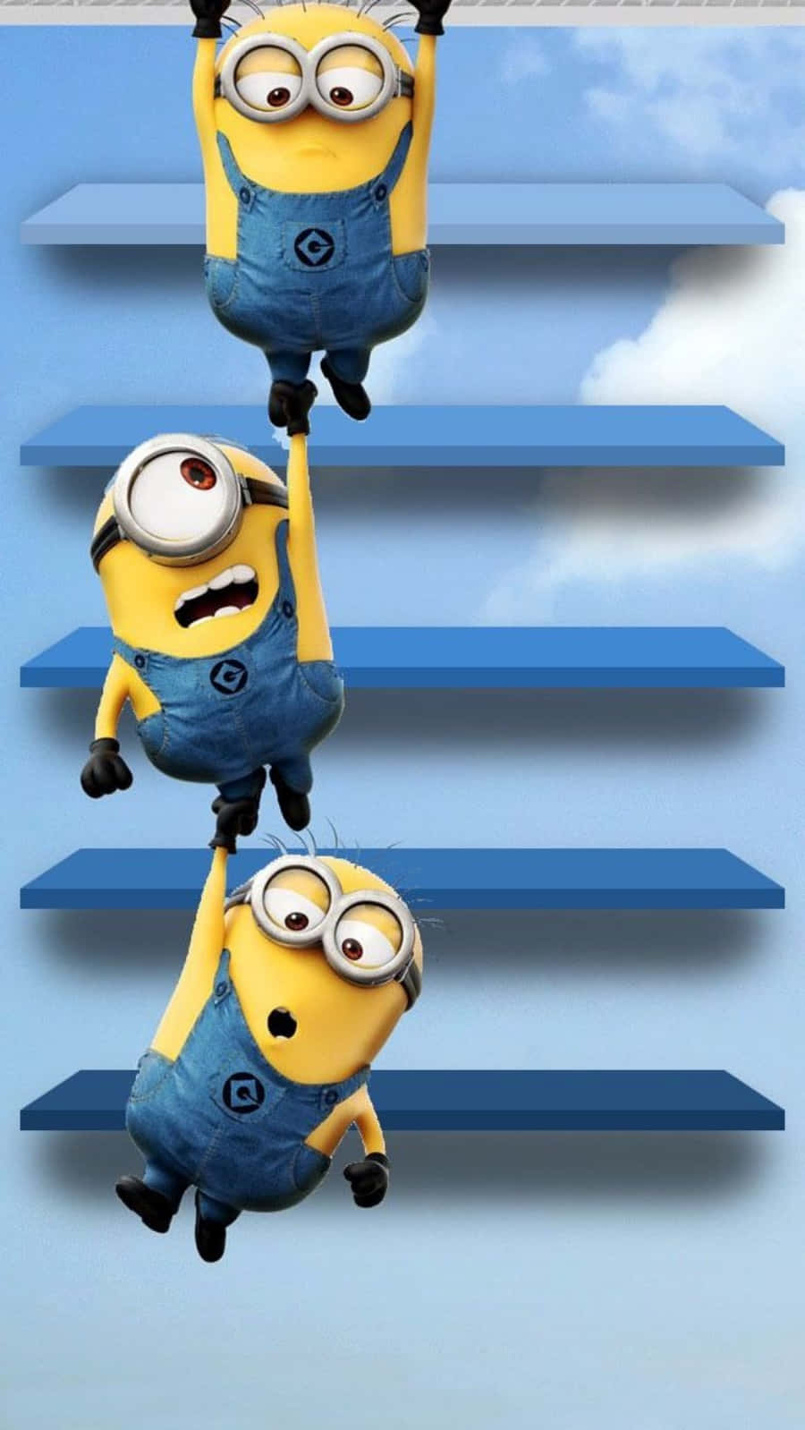 Download Hanging Despicable Me Minion iPhone Wallpaper