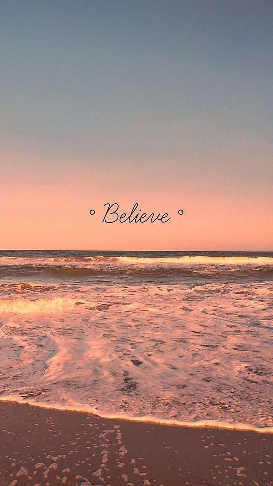 Download Believe iPhone Aesthetic Wallpaper