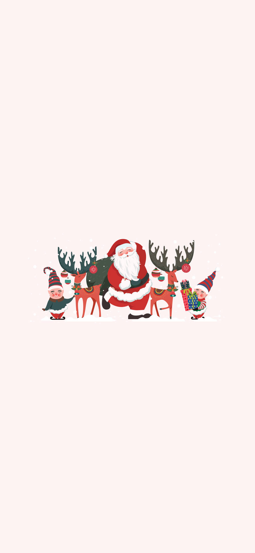 Download Preppy Santa Claus Christmas Wallpaper