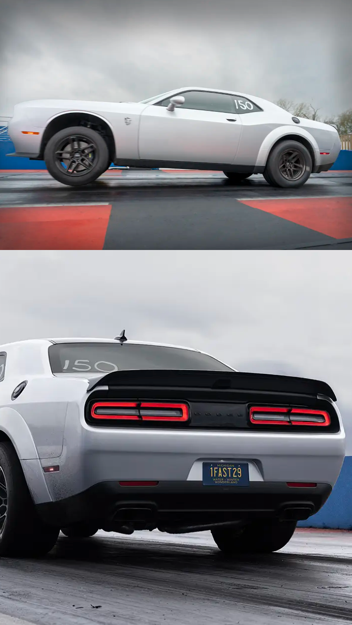 In image: 1,025 hp Dodge Challenger SRT Demon 170, world's most powerful muscle car