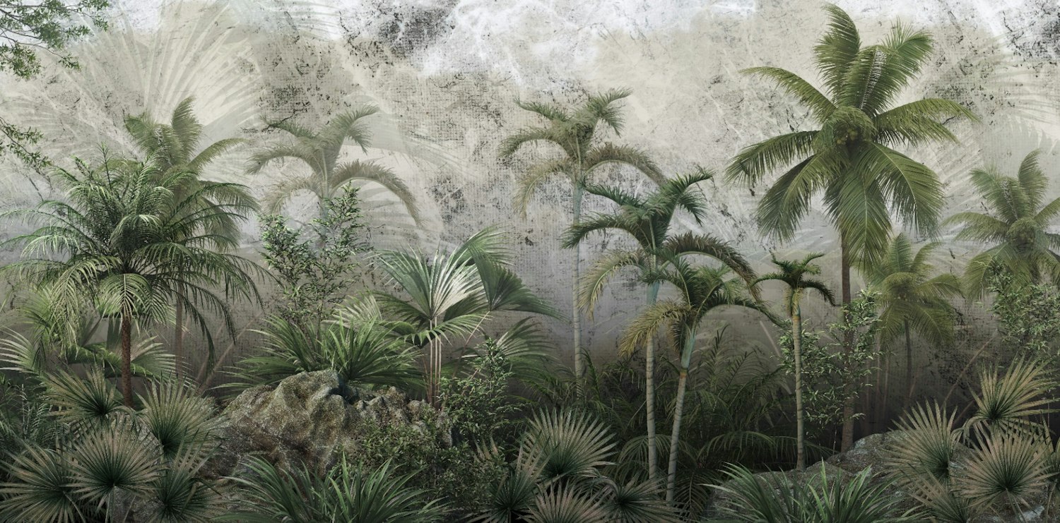 Best Grunge Natural Tropical Forest Wallpaper Mural