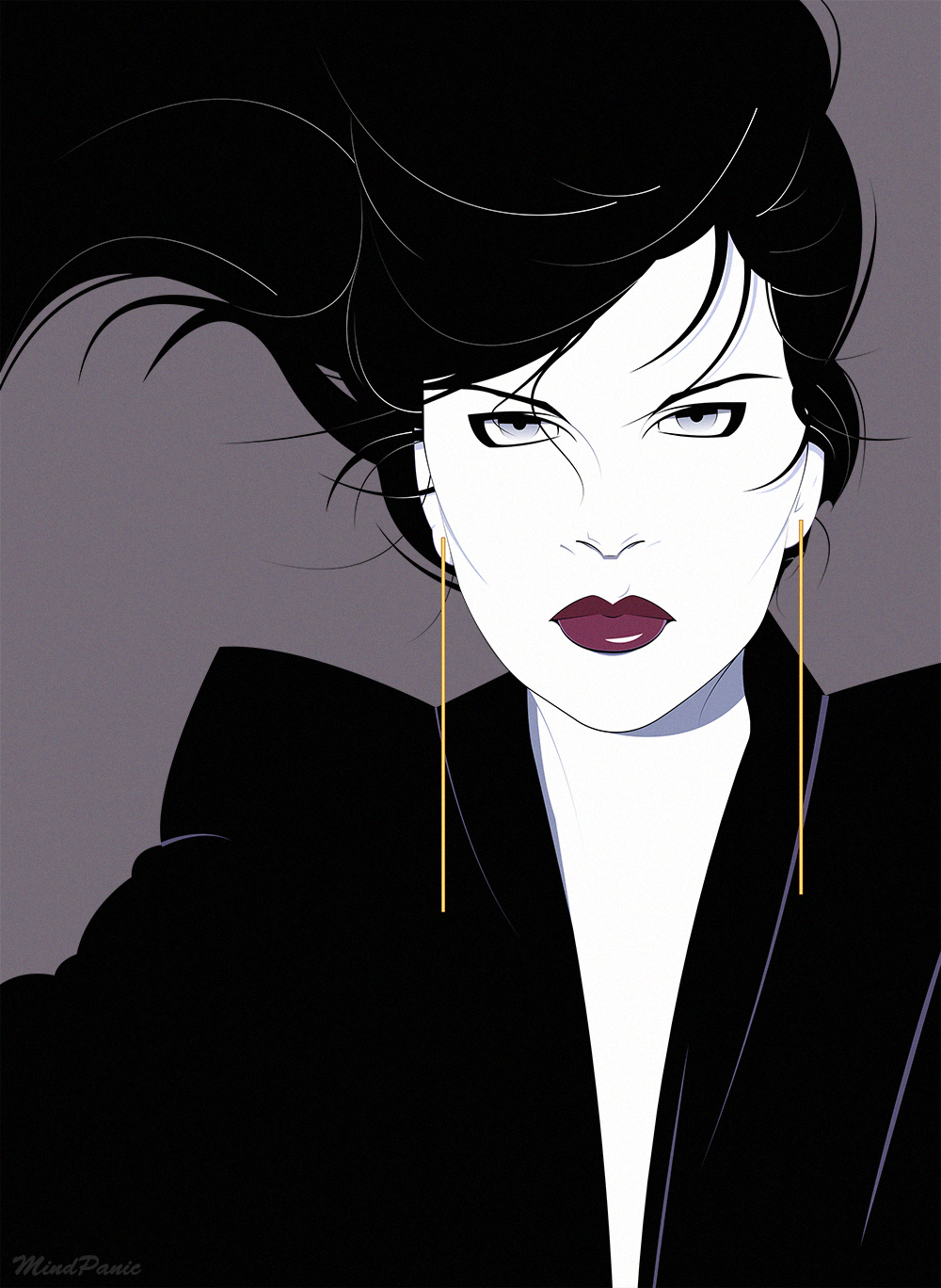 ✰ Patrick Nagel Style ✰. Patrick nagel, Nagel art, Pop art portraits