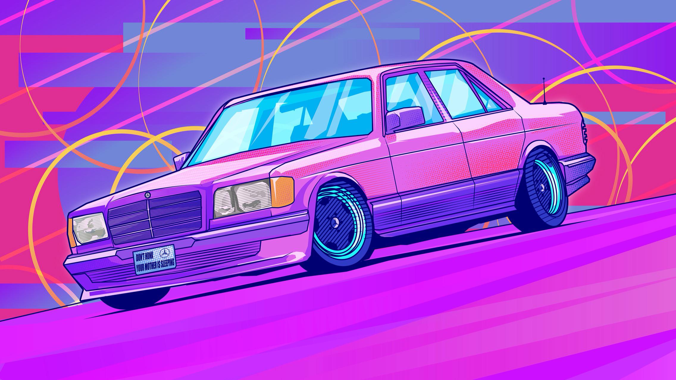 Neon Mercedes Wallpapers - Wallpaper Cave