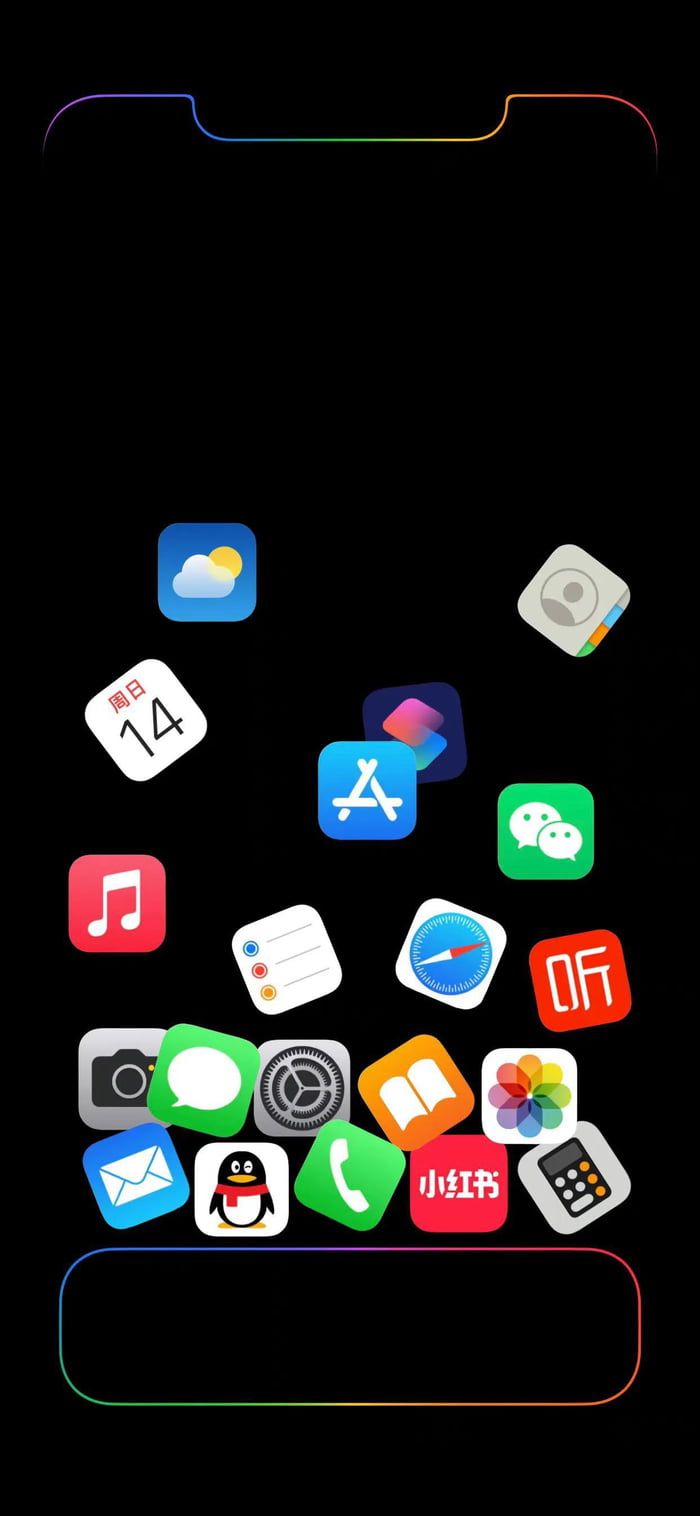 Icon drop down lock screen wallpaper. Apple wallpaper iphone, Apple wallpaper, Phone wallpaper boho