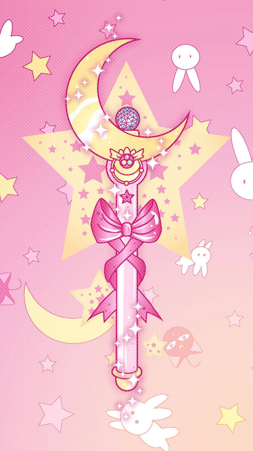 Download Cute Moon Stick Sailor Moon