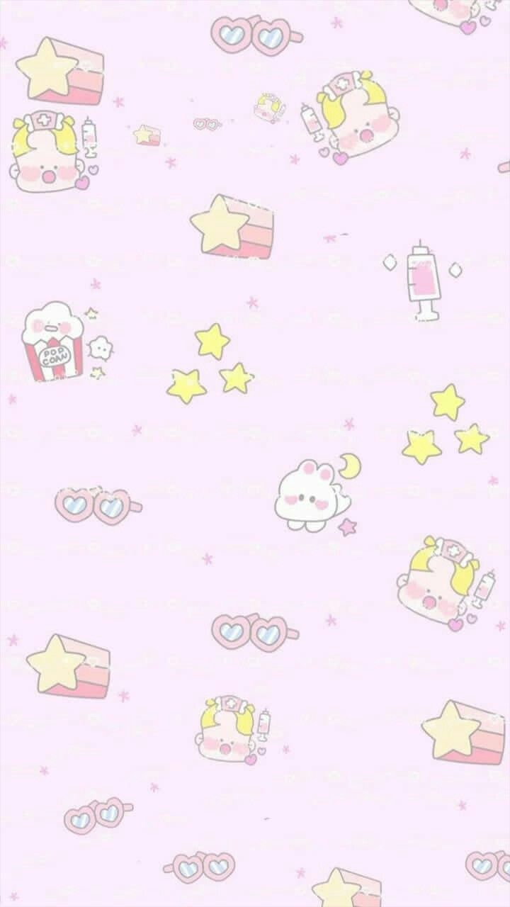 Wallpaper Kawaii. Pastel iphone wallpaper, Cute pastel wallpaper, Wallpaper iphone cute
