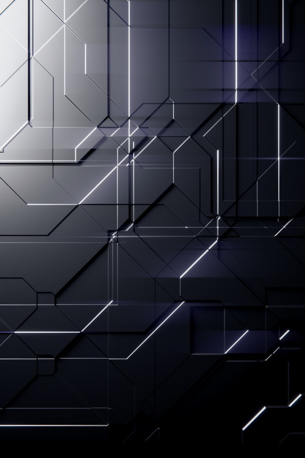 A black and white abstract background with lines photo