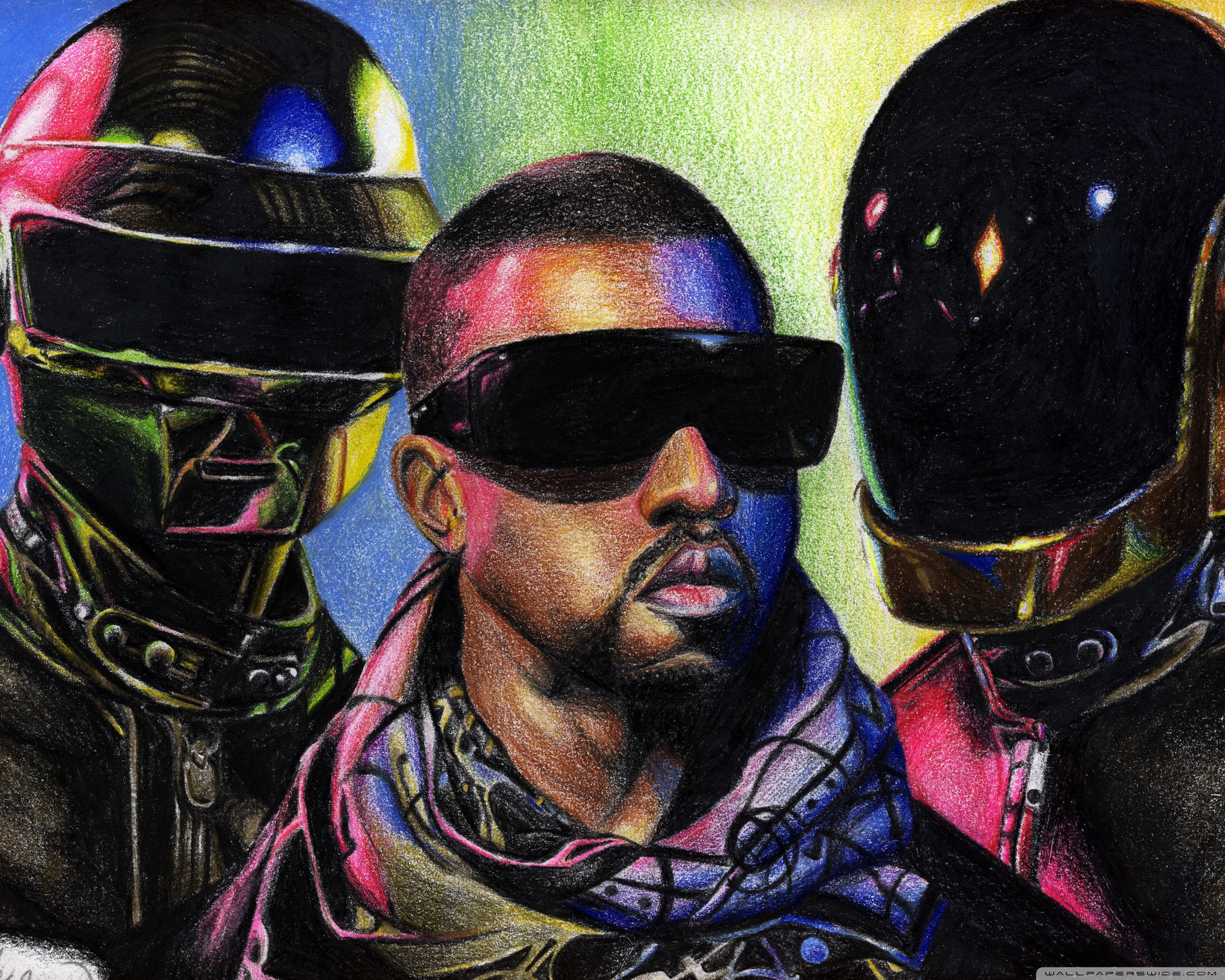 Daft Punk vs. Kanye West Ultra HD Desktop Background Wallpaper for 4K UHD TV, Widescreen & UltraWide Desktop & Laptop, Tablet