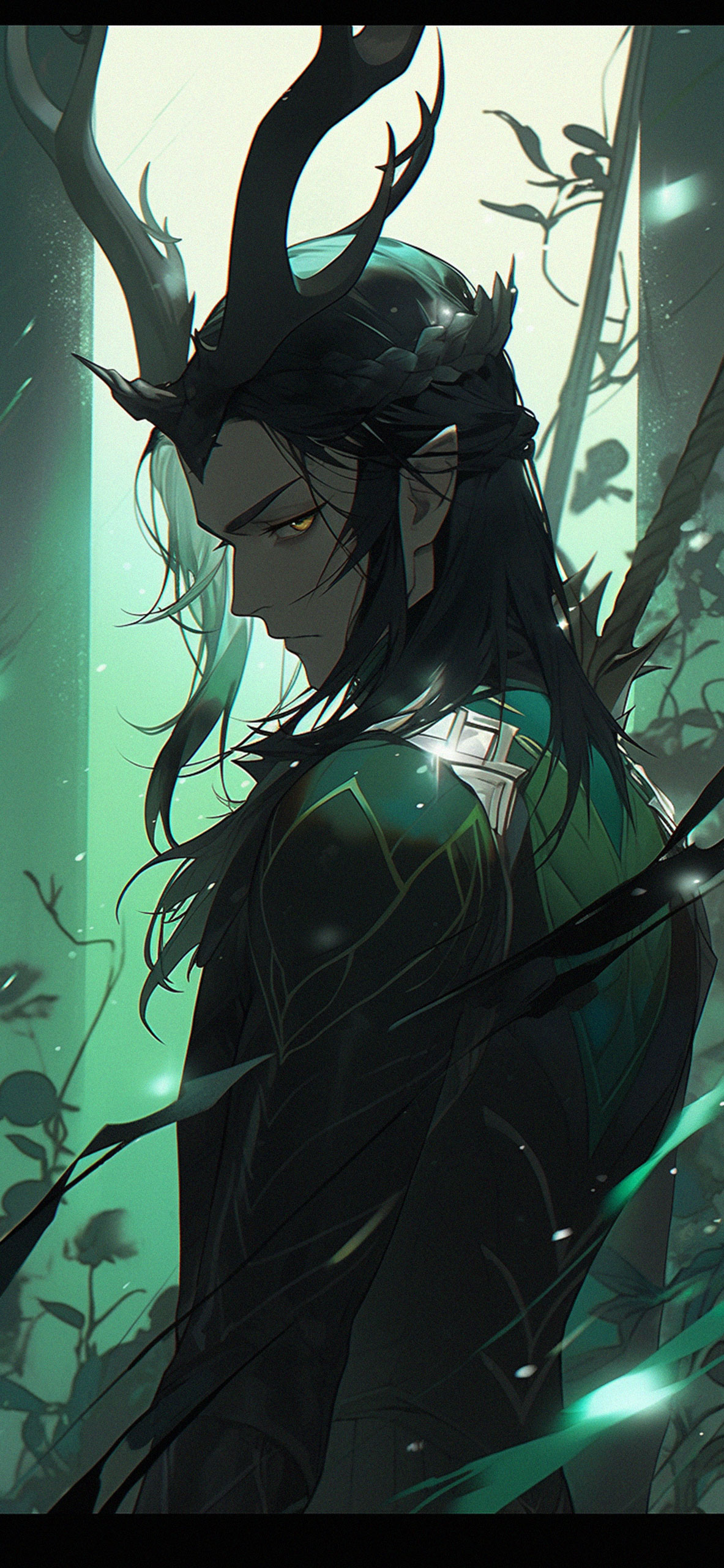 Anime style Loki Art Wallpaper Marvel Wallpaper For iPhone