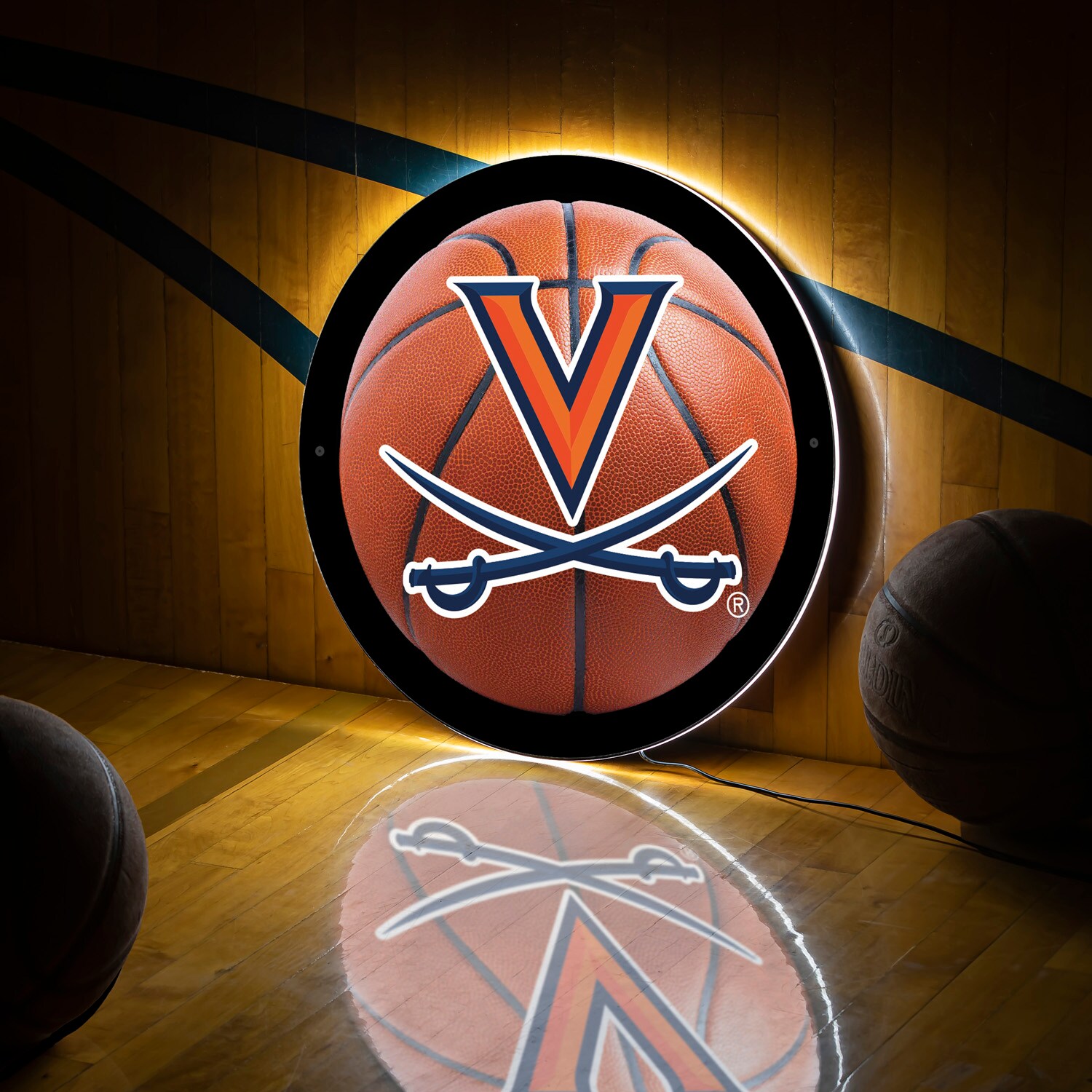 Virginia Cavaliers LED Wall Basketball