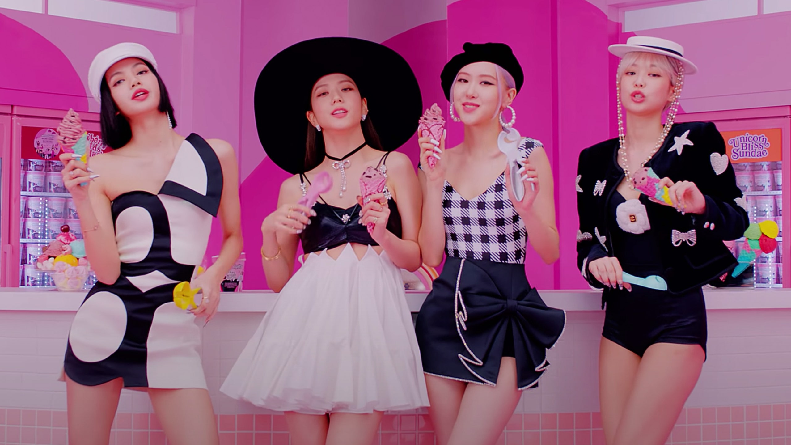 Blackpink & Selena Gomez 'Ice Cream' Video: See Every Hair, Makeup & Nail Look