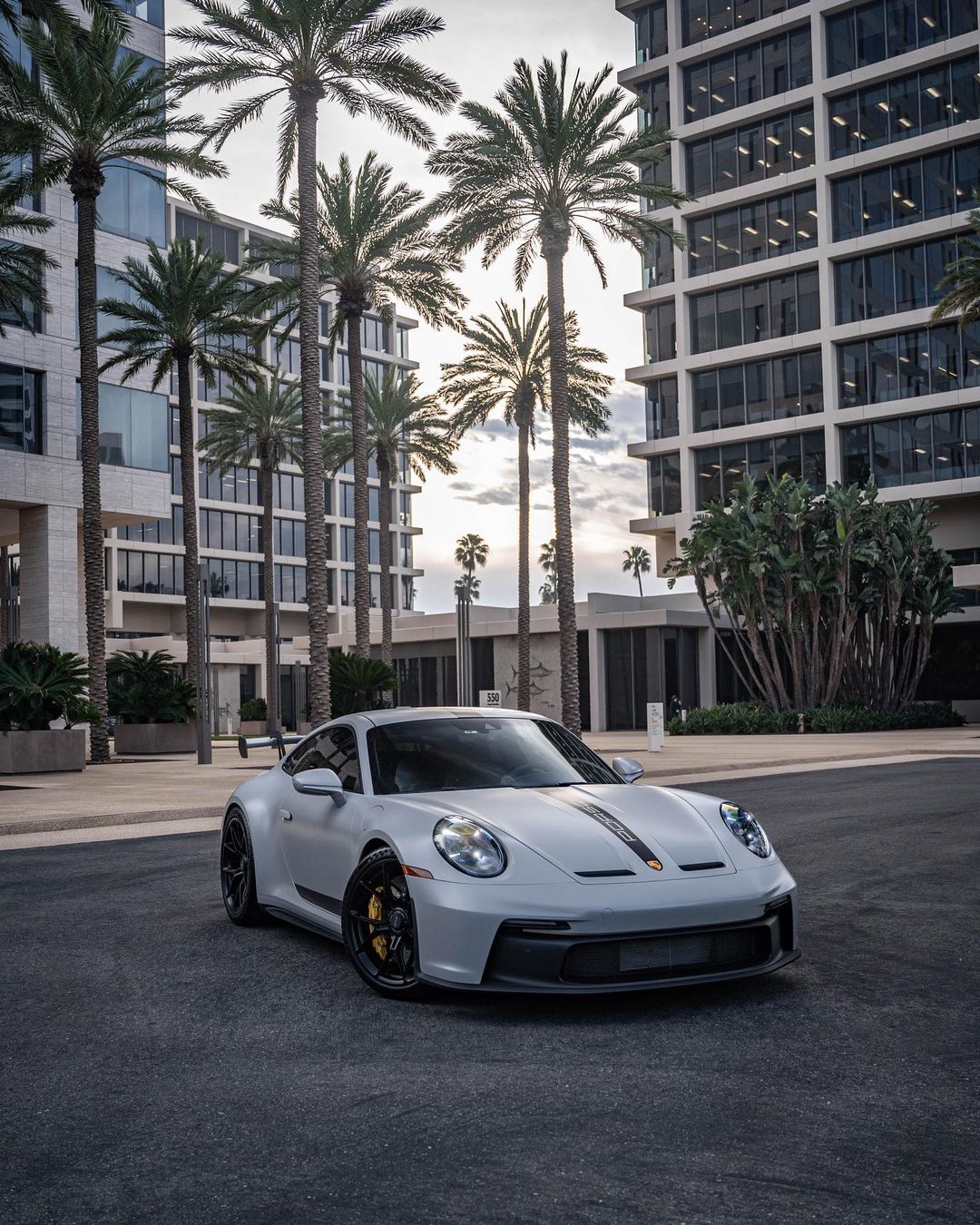dupontregistry Porsche 992 GT3 in Chalk over Black