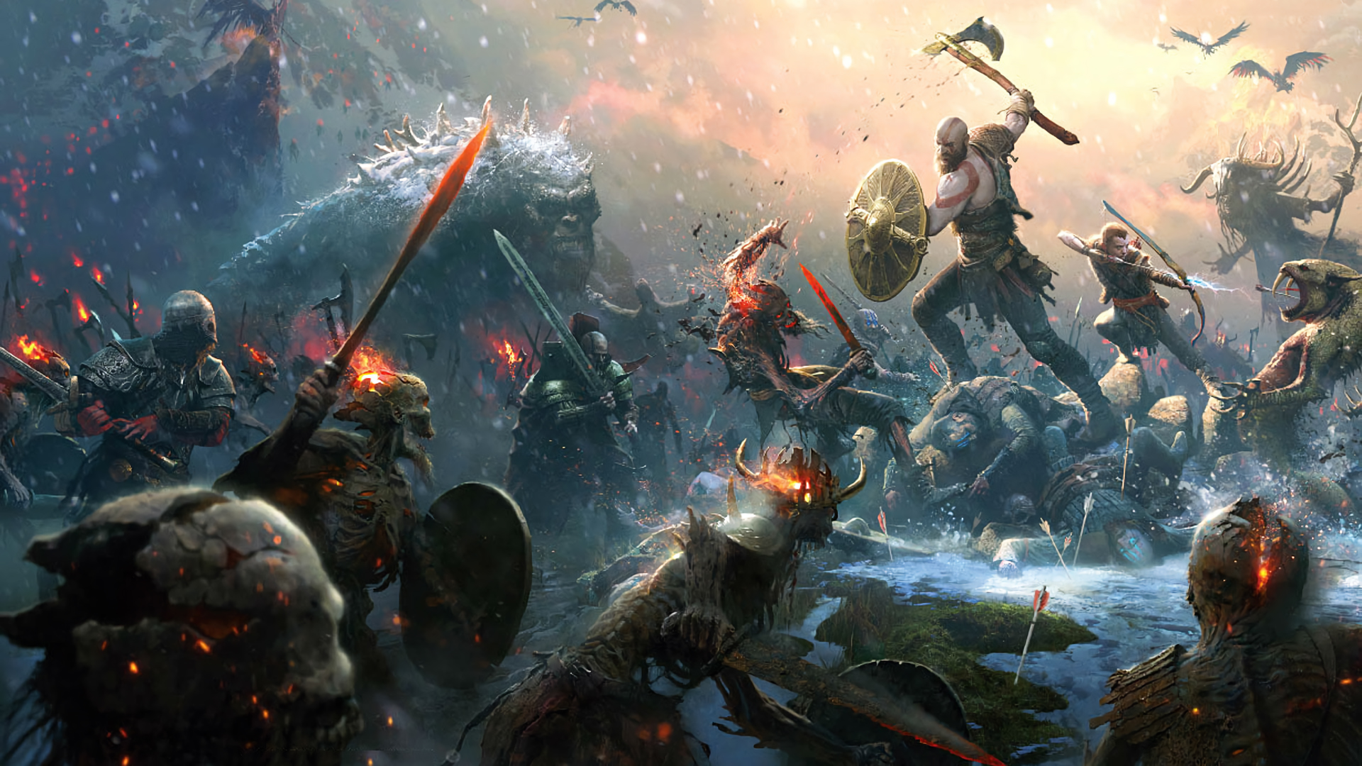 God of War PS4 Wallpaper