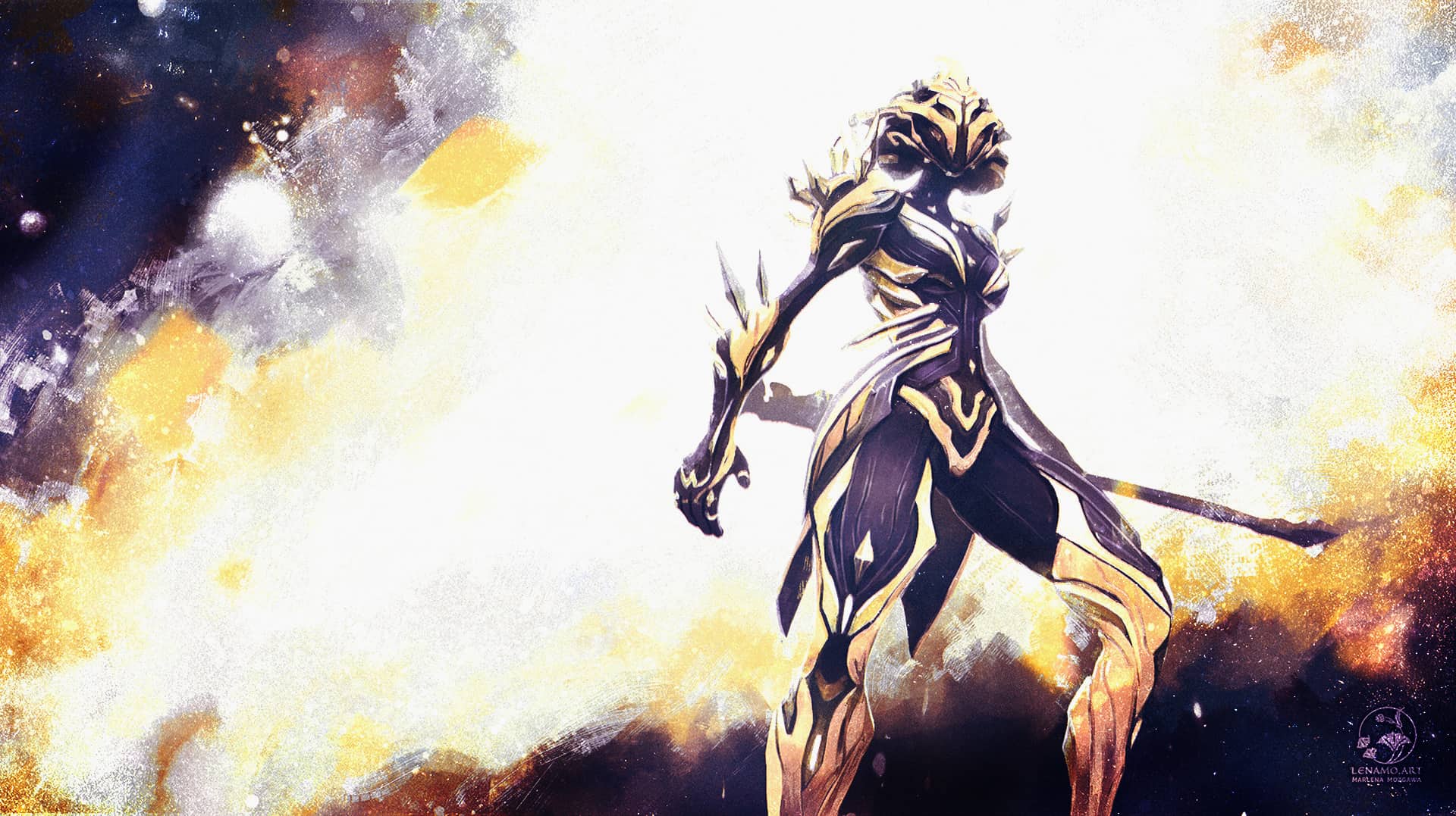 Victorious Khora, download Warframe wallpaper for free
