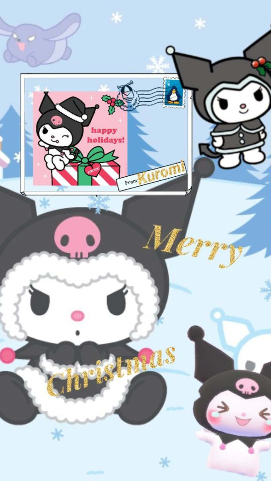 Kuromi Christmas Wallpaper