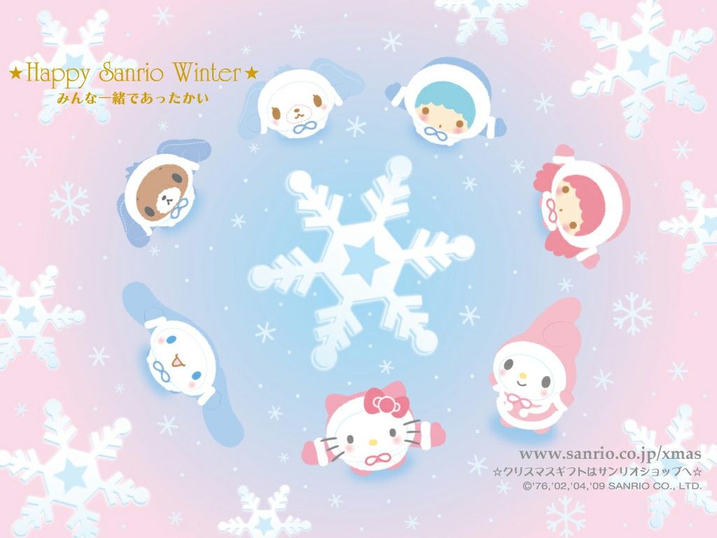 Happy Sanrio Winter. Sanrio wallpaper