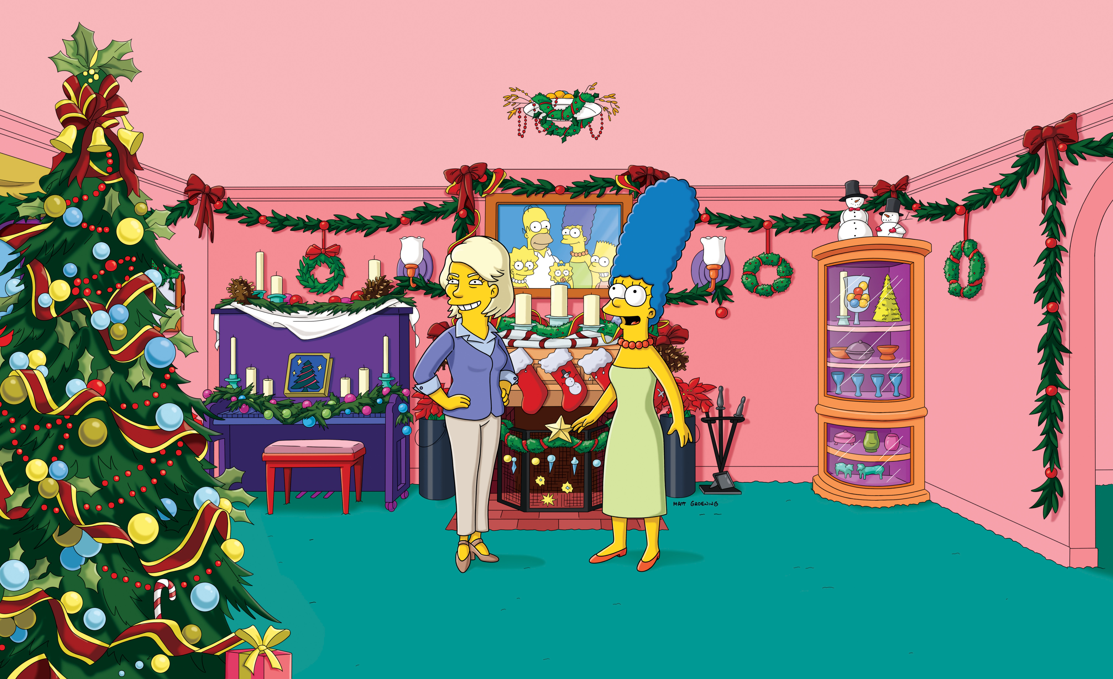 Simpsons Christmas g wallpaperx2196