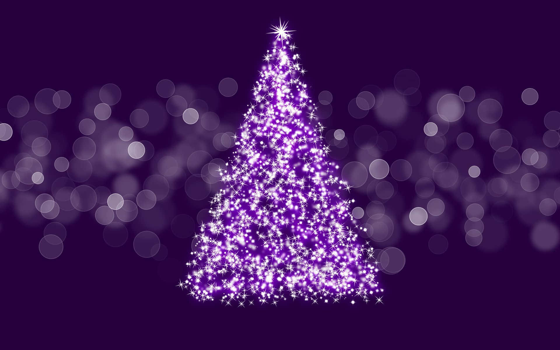 Download Celebrating Christmas in Style with a Soft Purple Glow Wallpaper