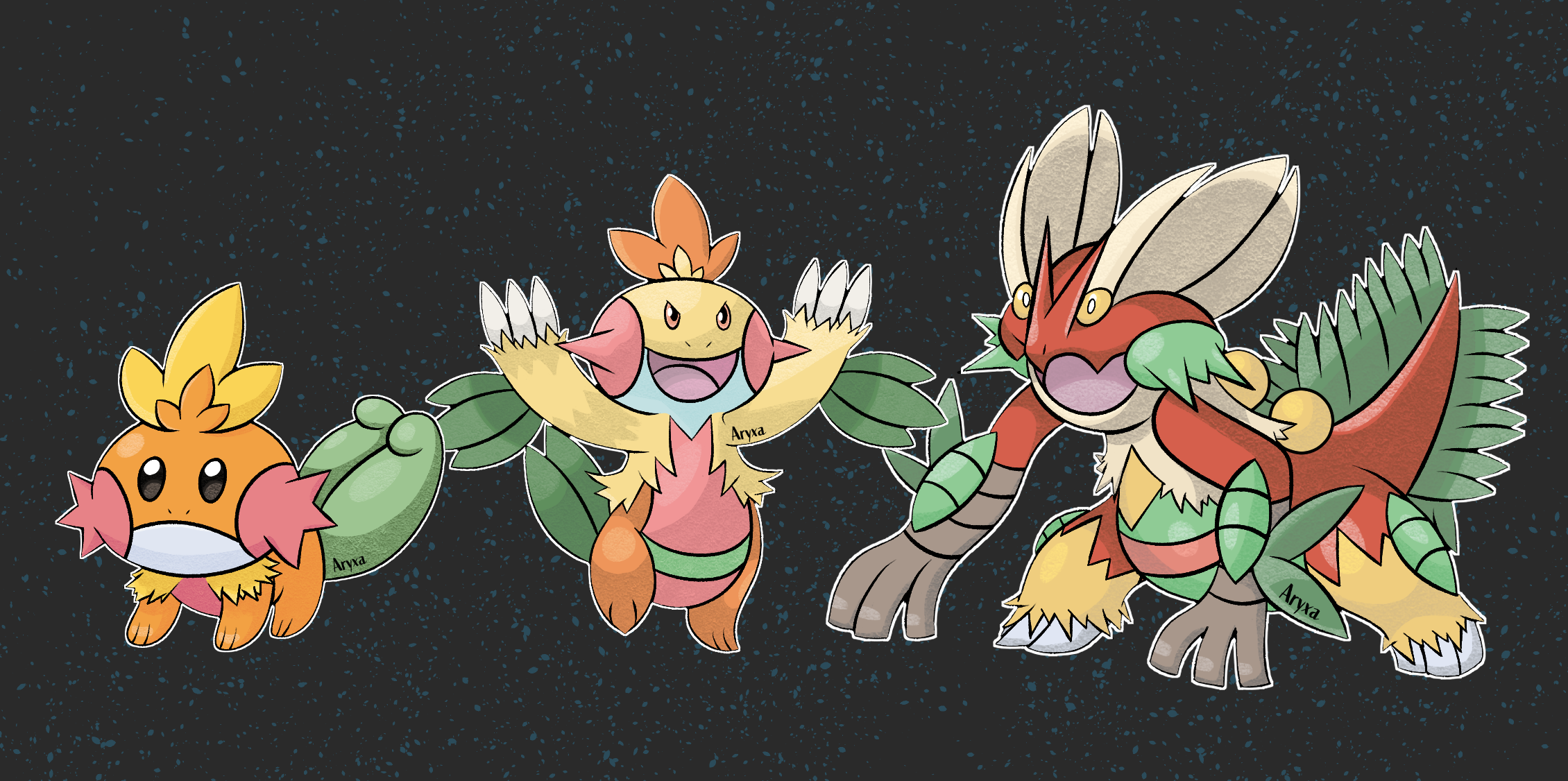 Hoenn Starters Fusion [OC]
