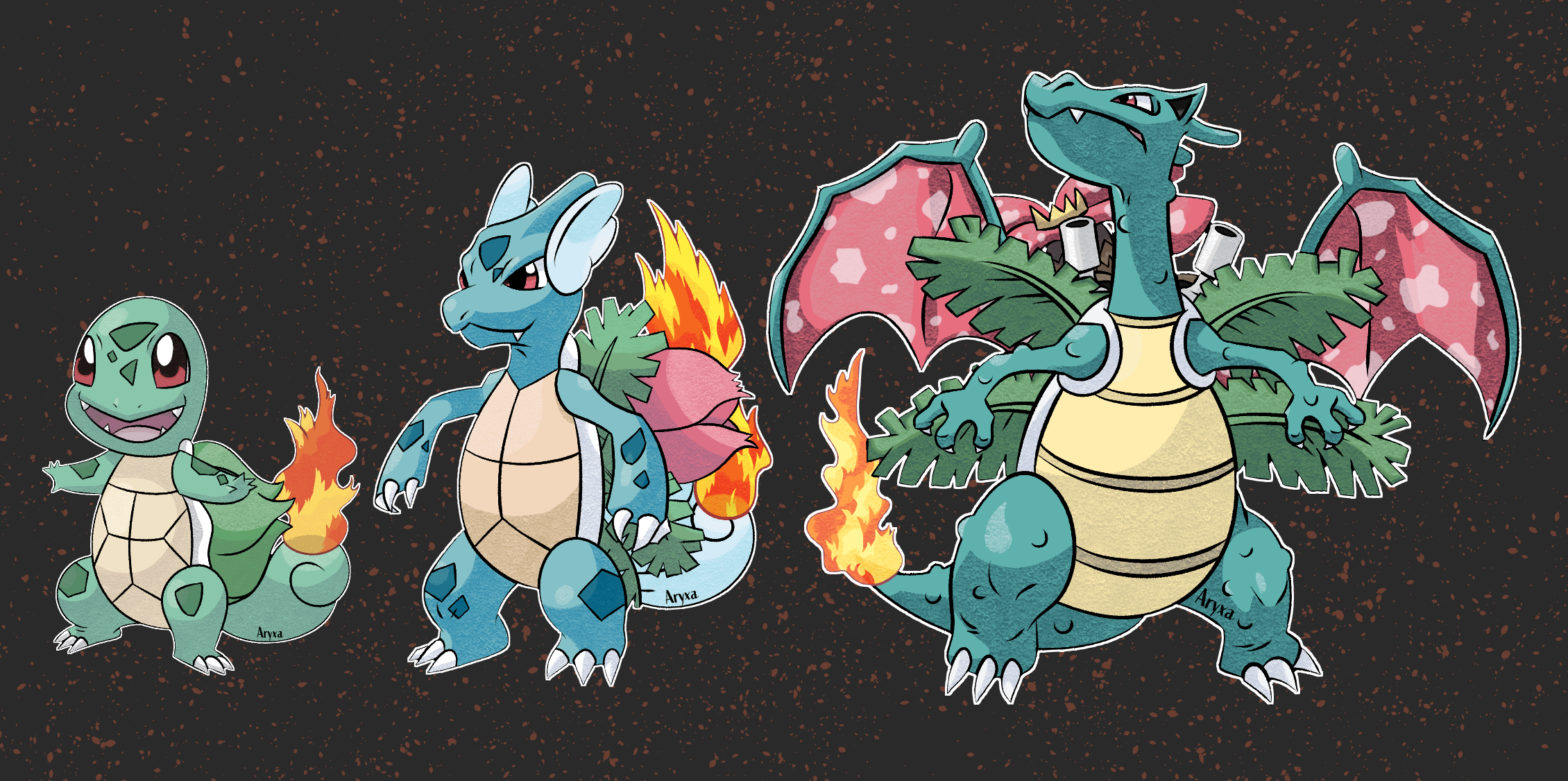 Kanto Starters Fusion