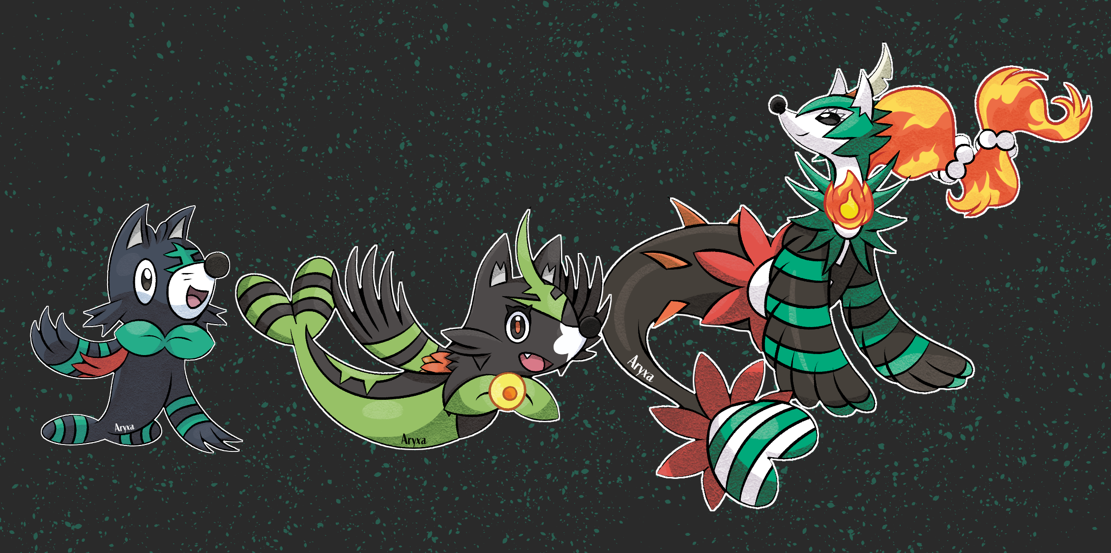 Alola Starters Fusion [OC]