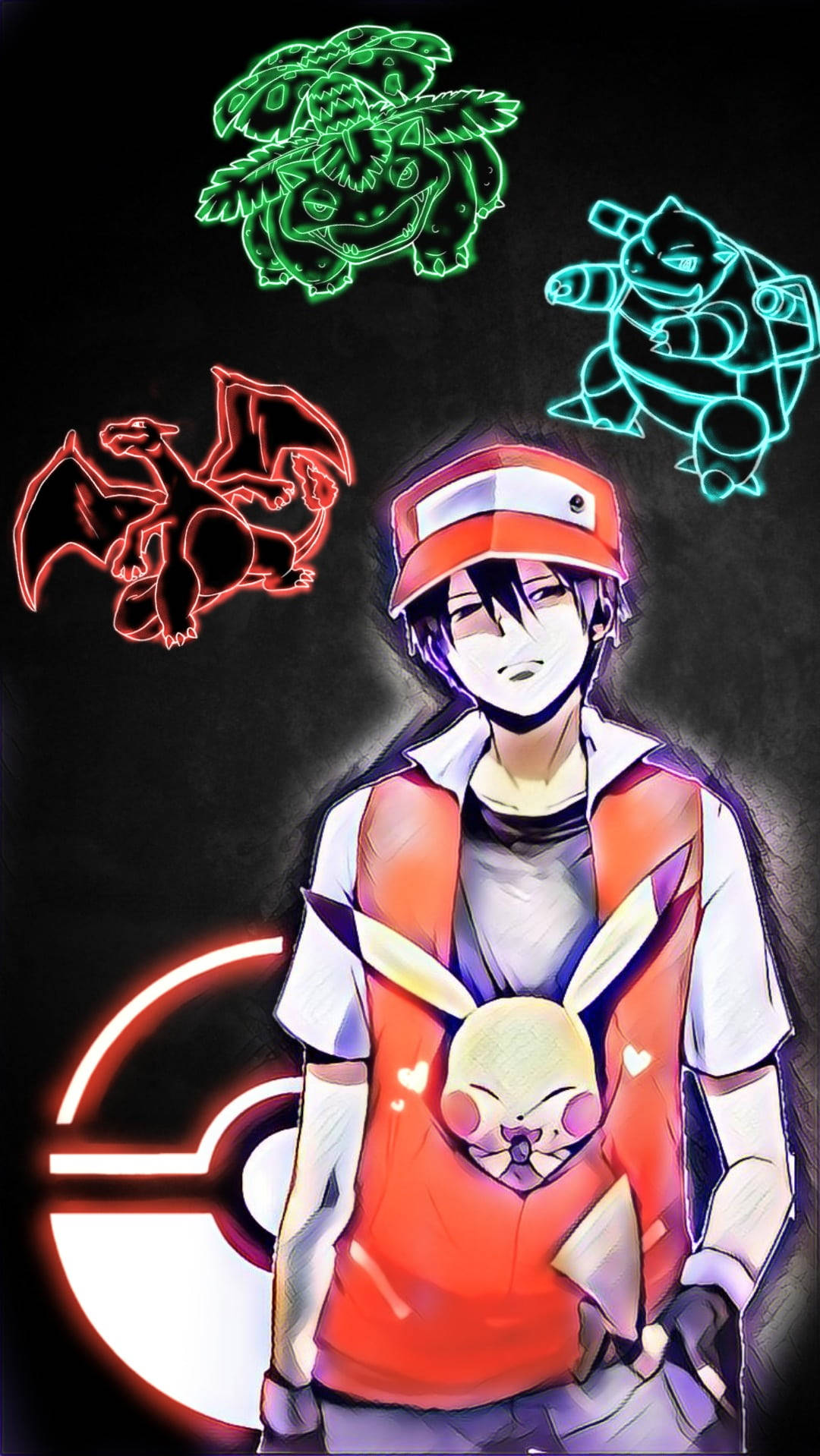 Download Pokemon Phone Red Starters Wallpaper