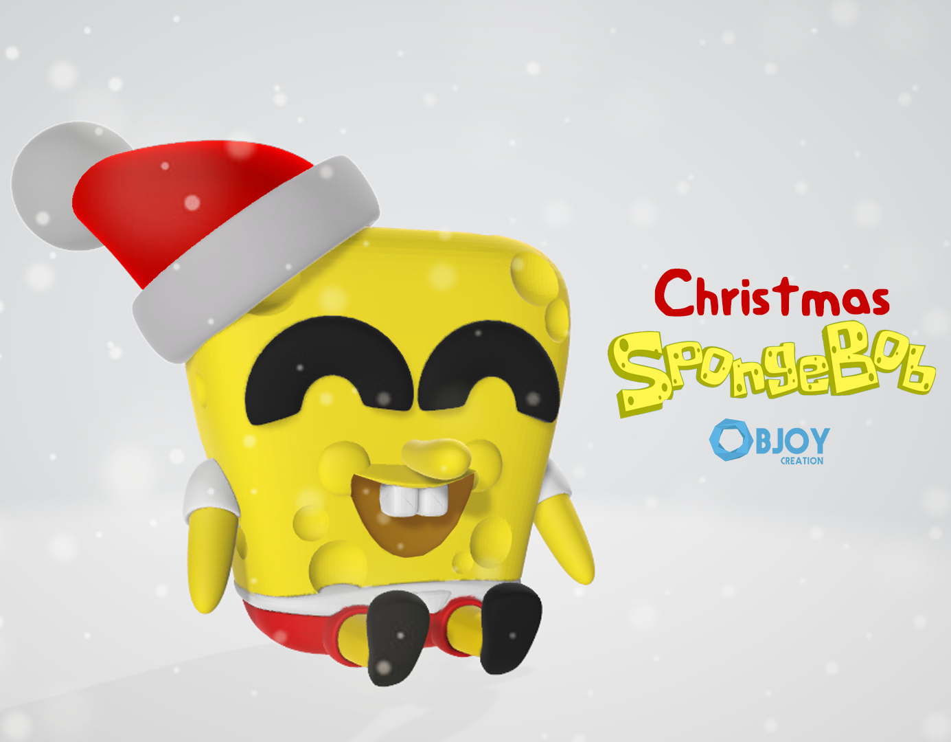 STL file Christmas SpongeBob・3D printing idea to download・Cults