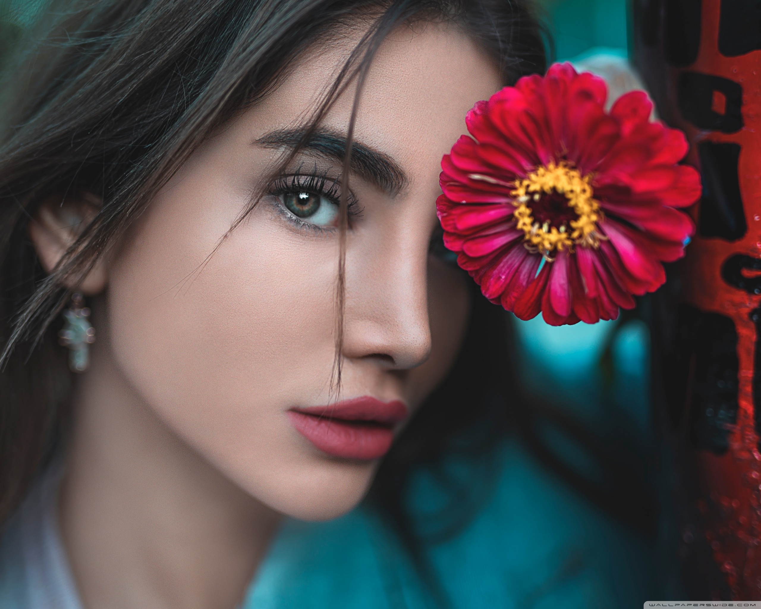 Beautiful Girl Flower Aesthetic Ultra HD Desktop Background Wallpaper for 4K UHD TV, Widescreen & UltraWide Desktop & Laptop, Tablet