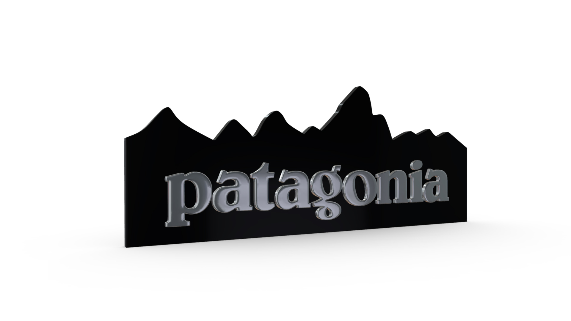 STL file patagonia logo・3D printing model to download・Cults