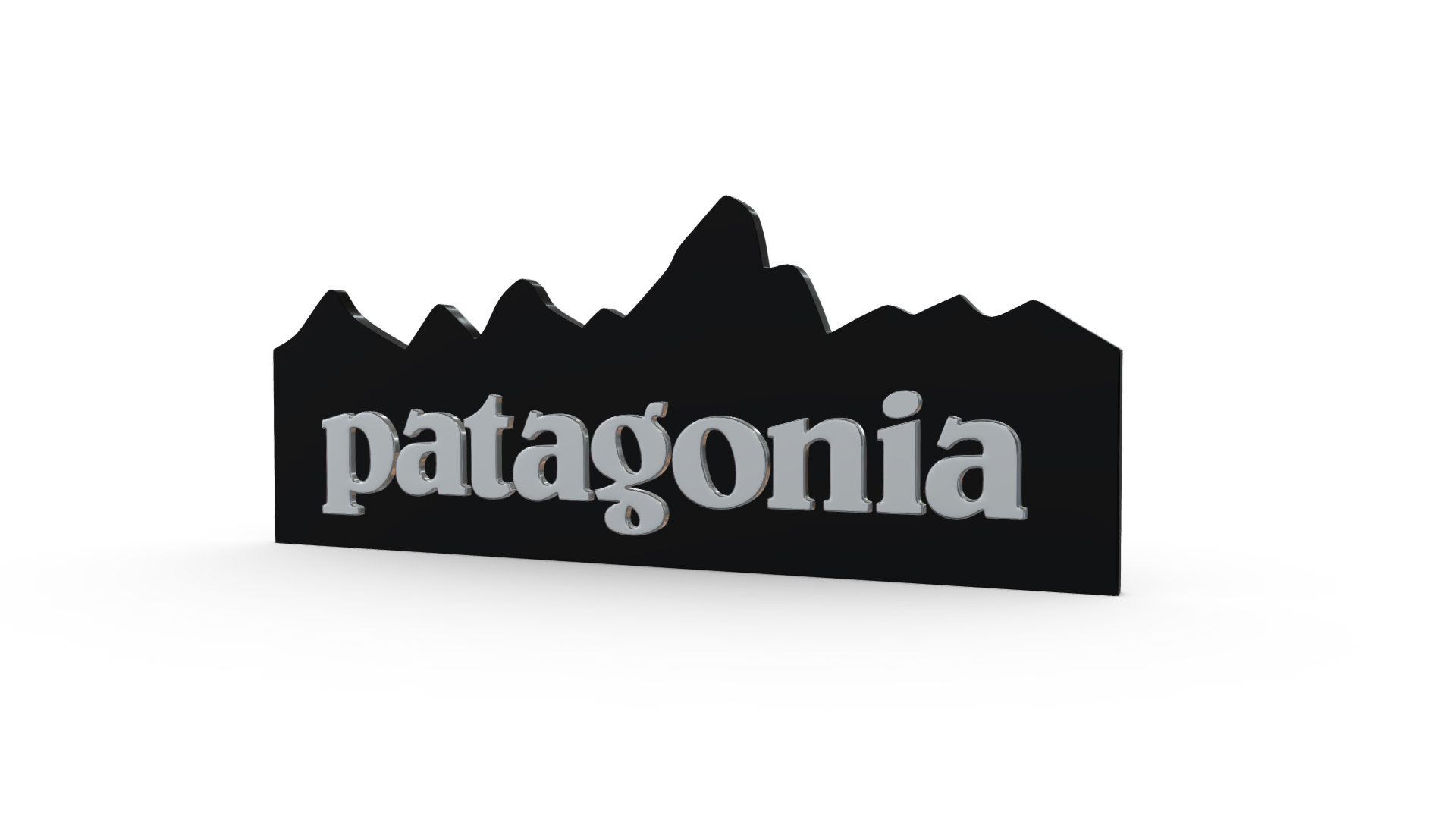 STL file patagonia logo・3D printing model to download・Cults