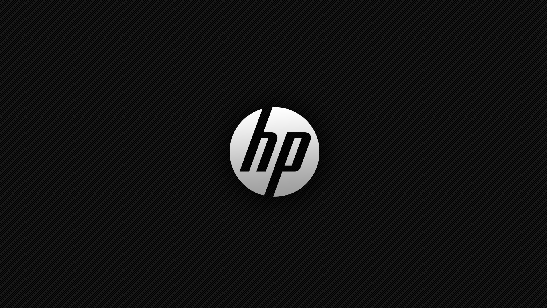 HP logo with dark background