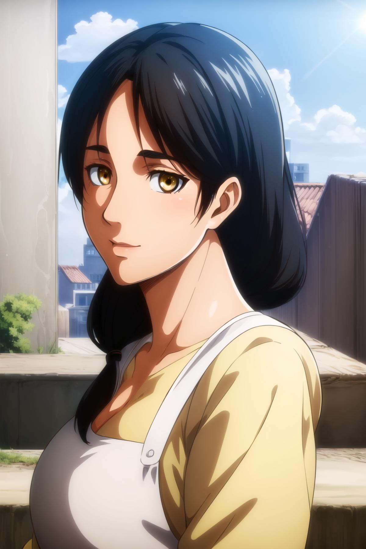 Carla Yeager カルラ・イェーガー. Attack on Titan 進撃の巨人 KK_Style.0. Stable Diffusion LoRA