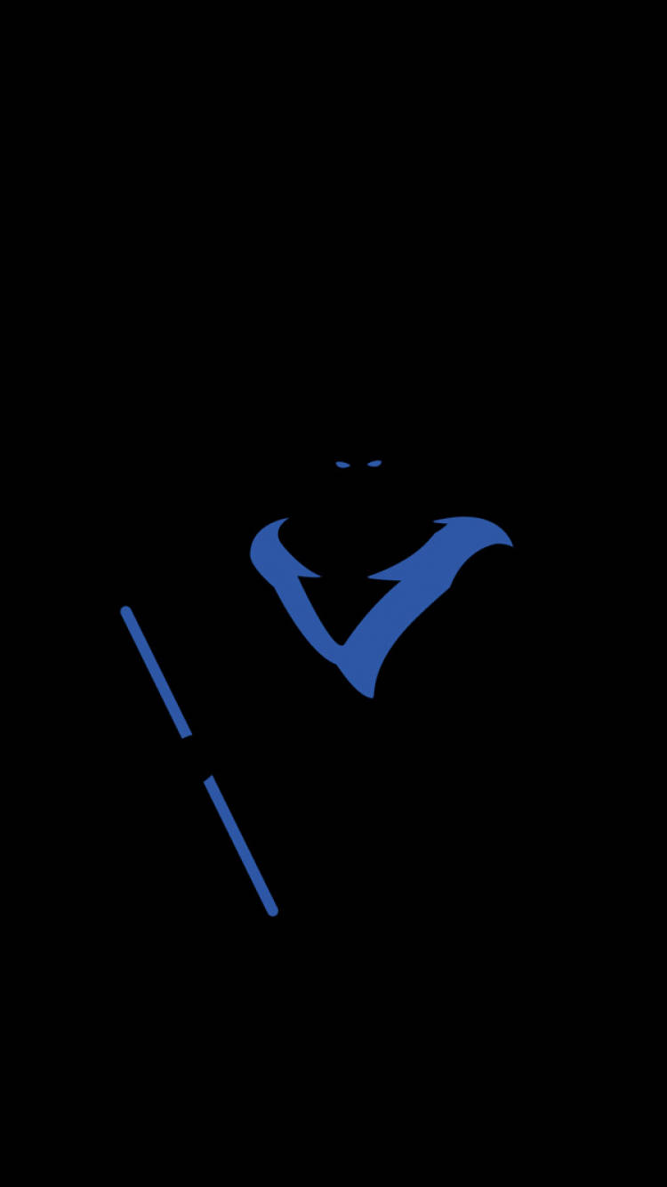 Download Minimalist Nightwing Digital Art Wallpaper